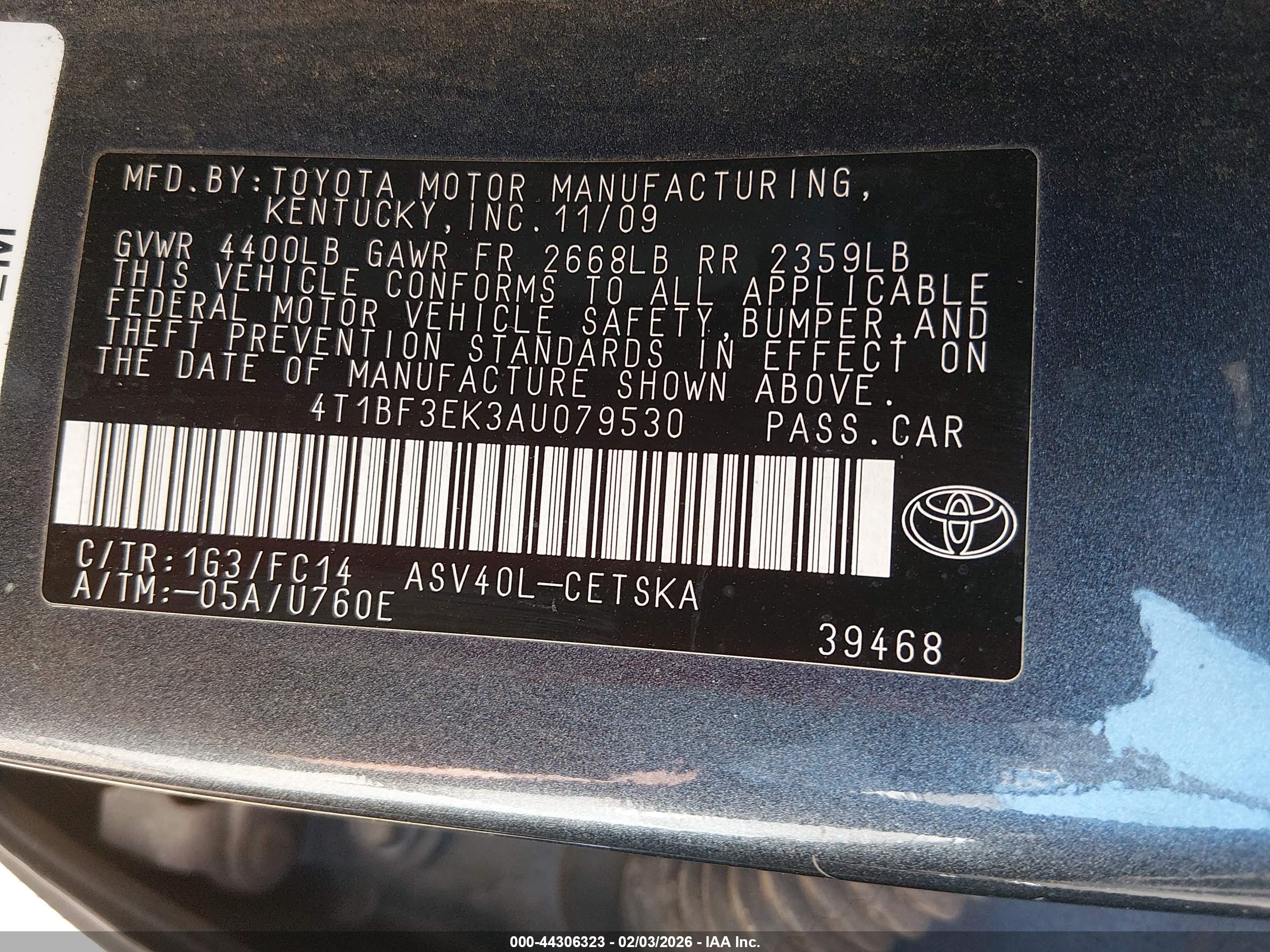 TOYOTA CAMRY image 9