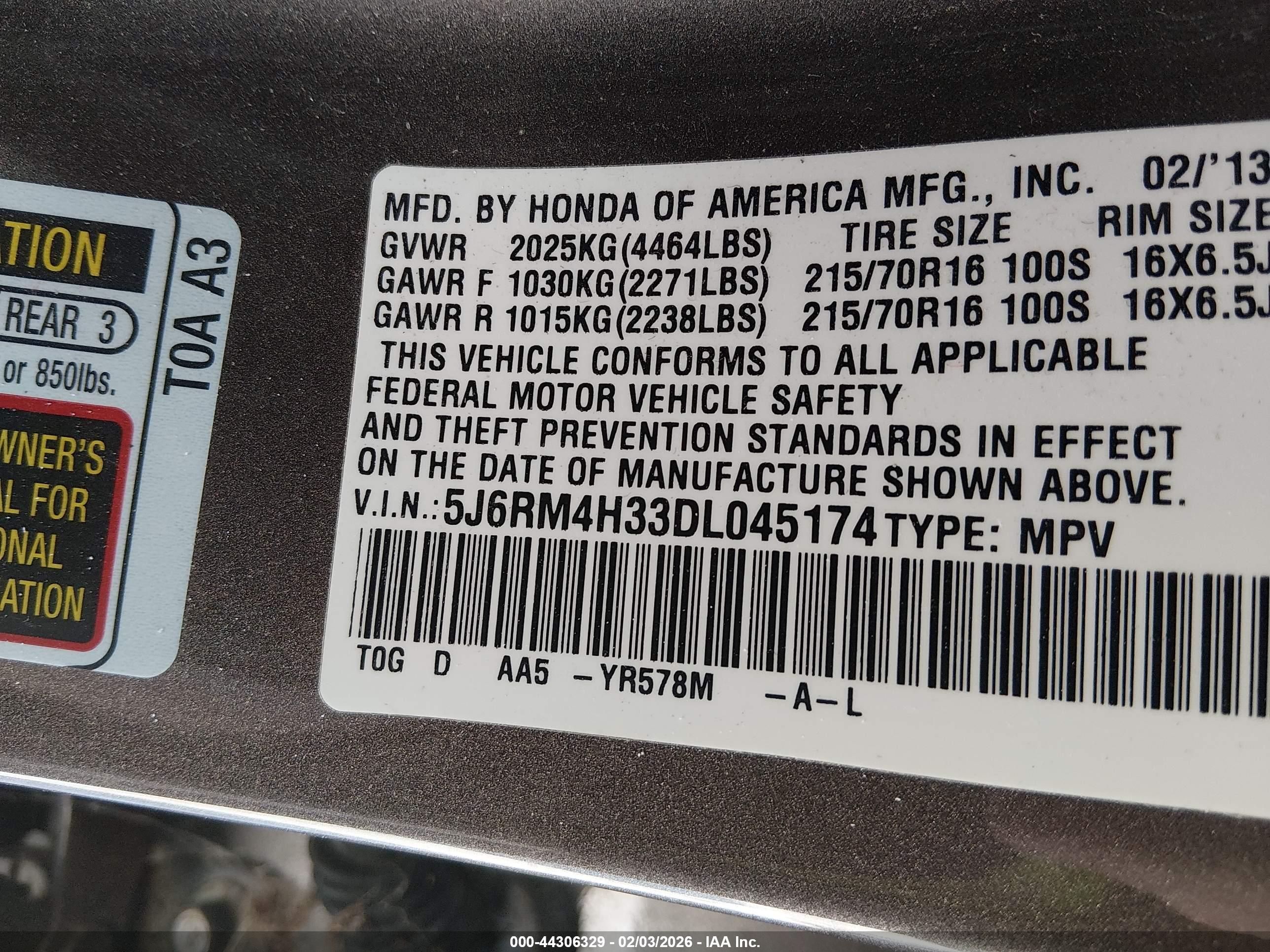 HONDA CR-V image 9