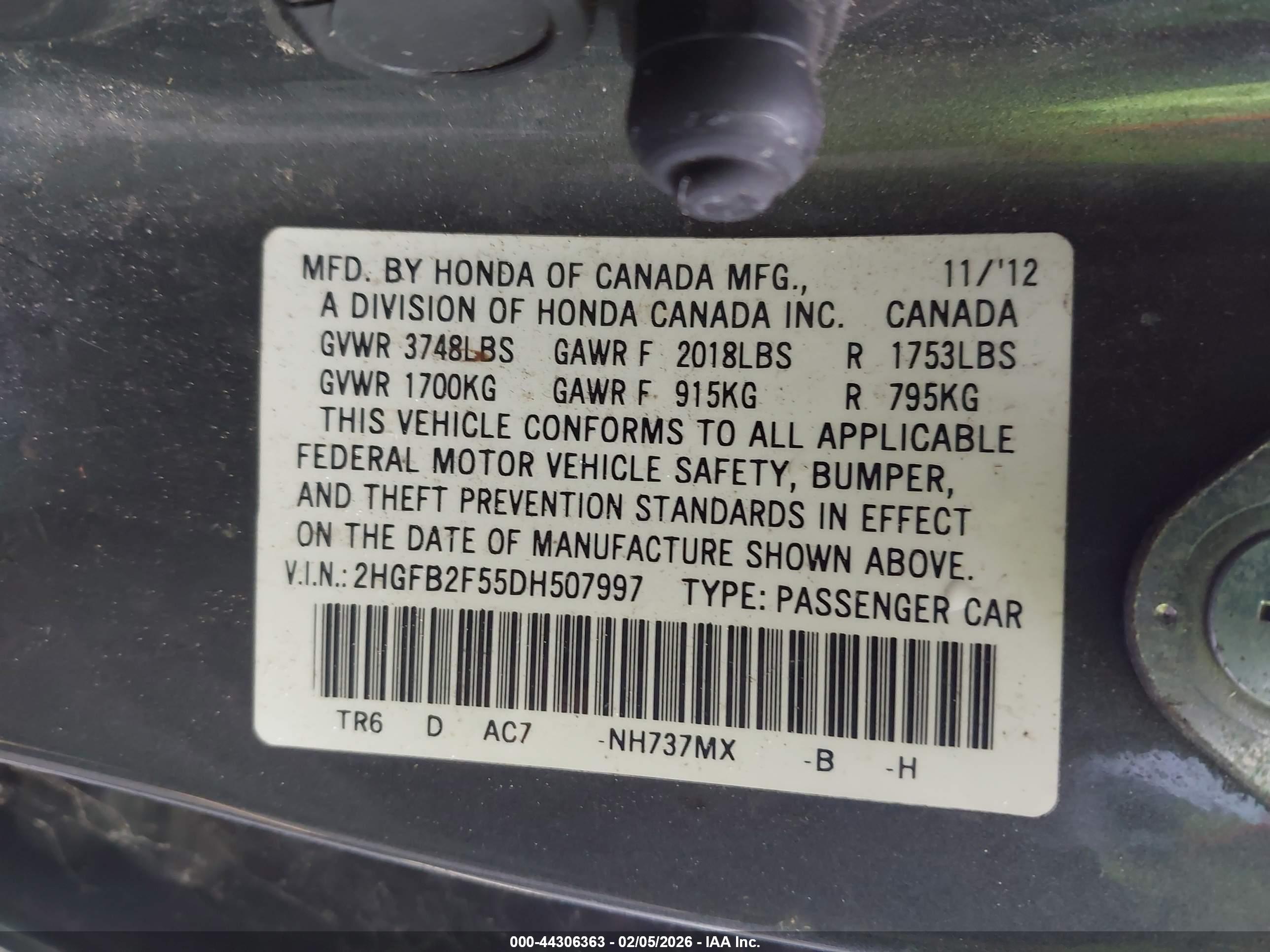 HONDA CIVIC image 9