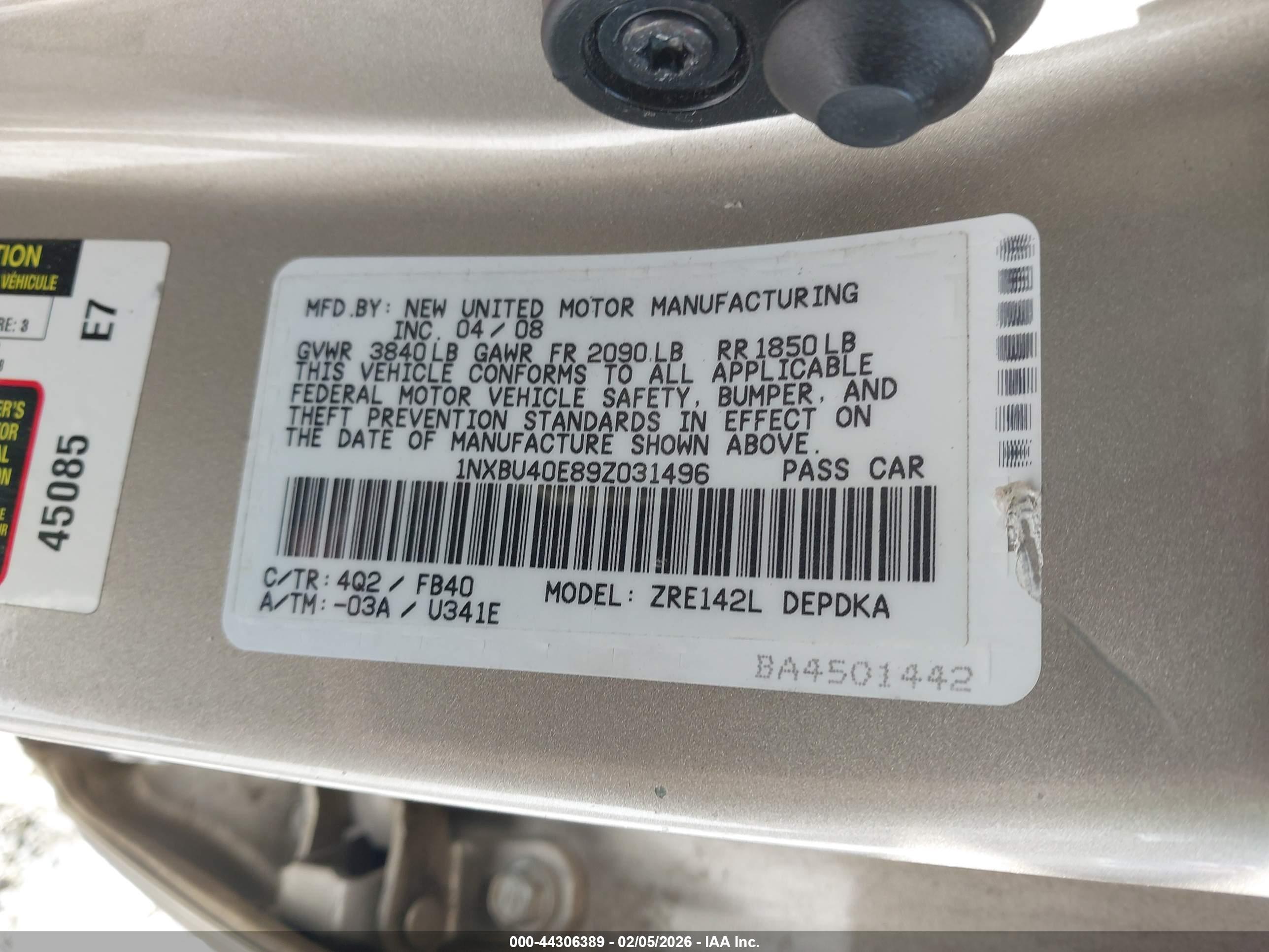 TOYOTA COROLLA image 9