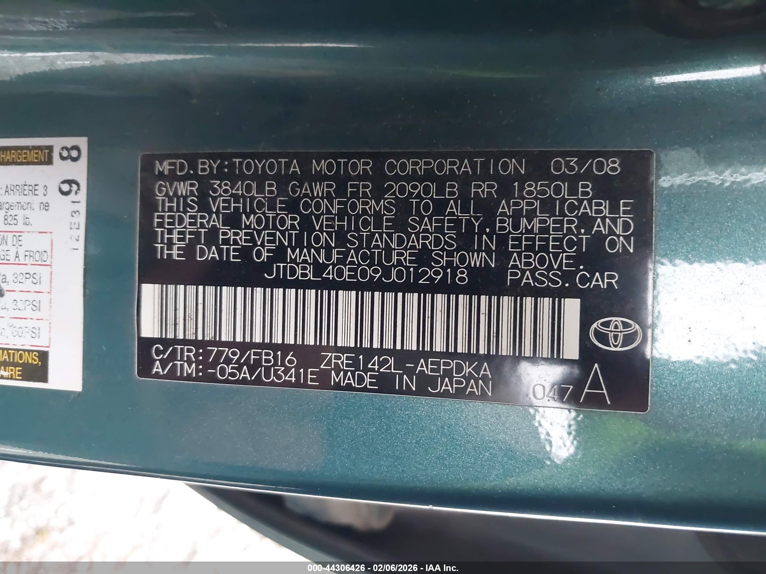 TOYOTA COROLLA image 9