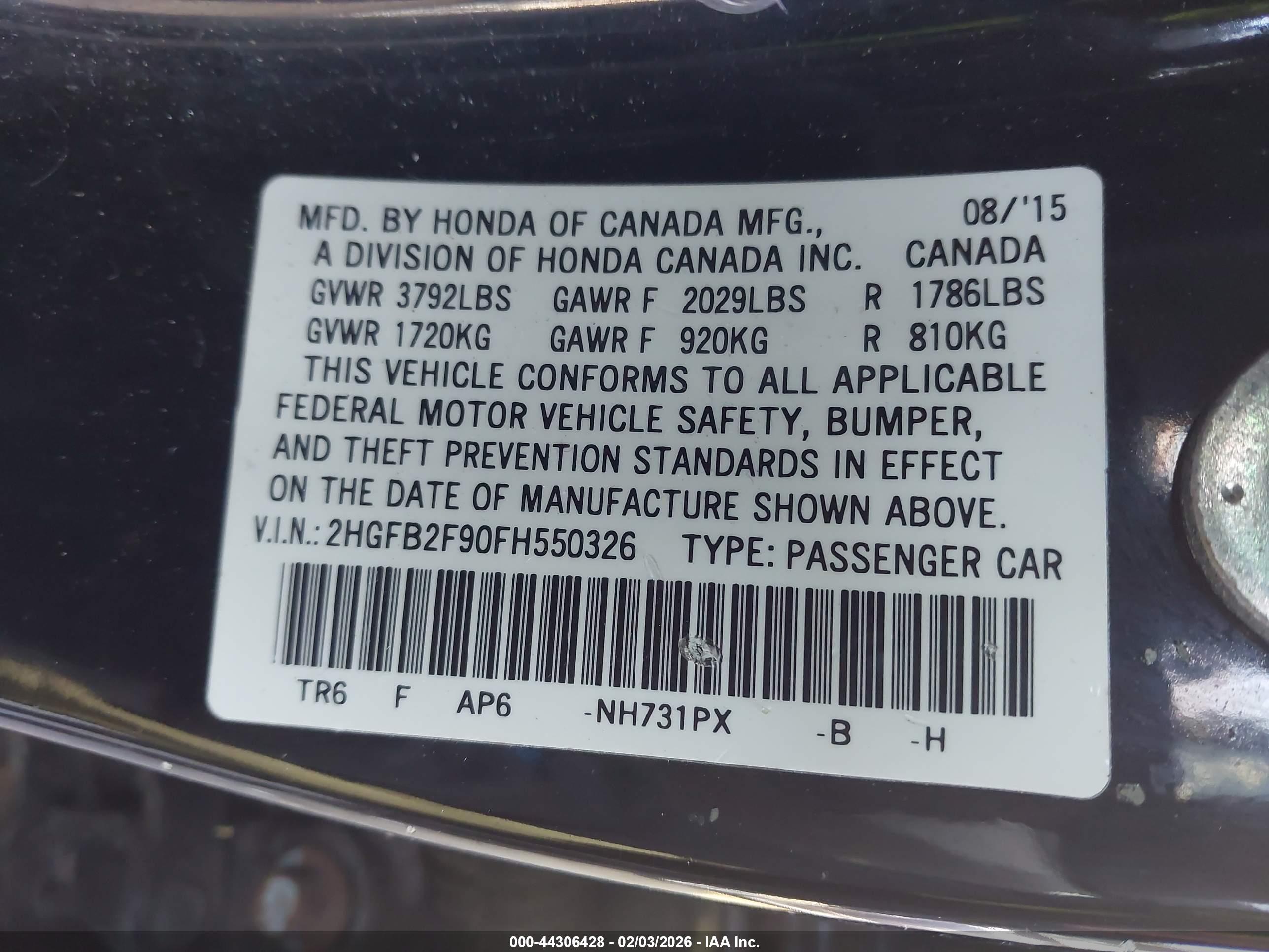 HONDA CIVIC image 9
