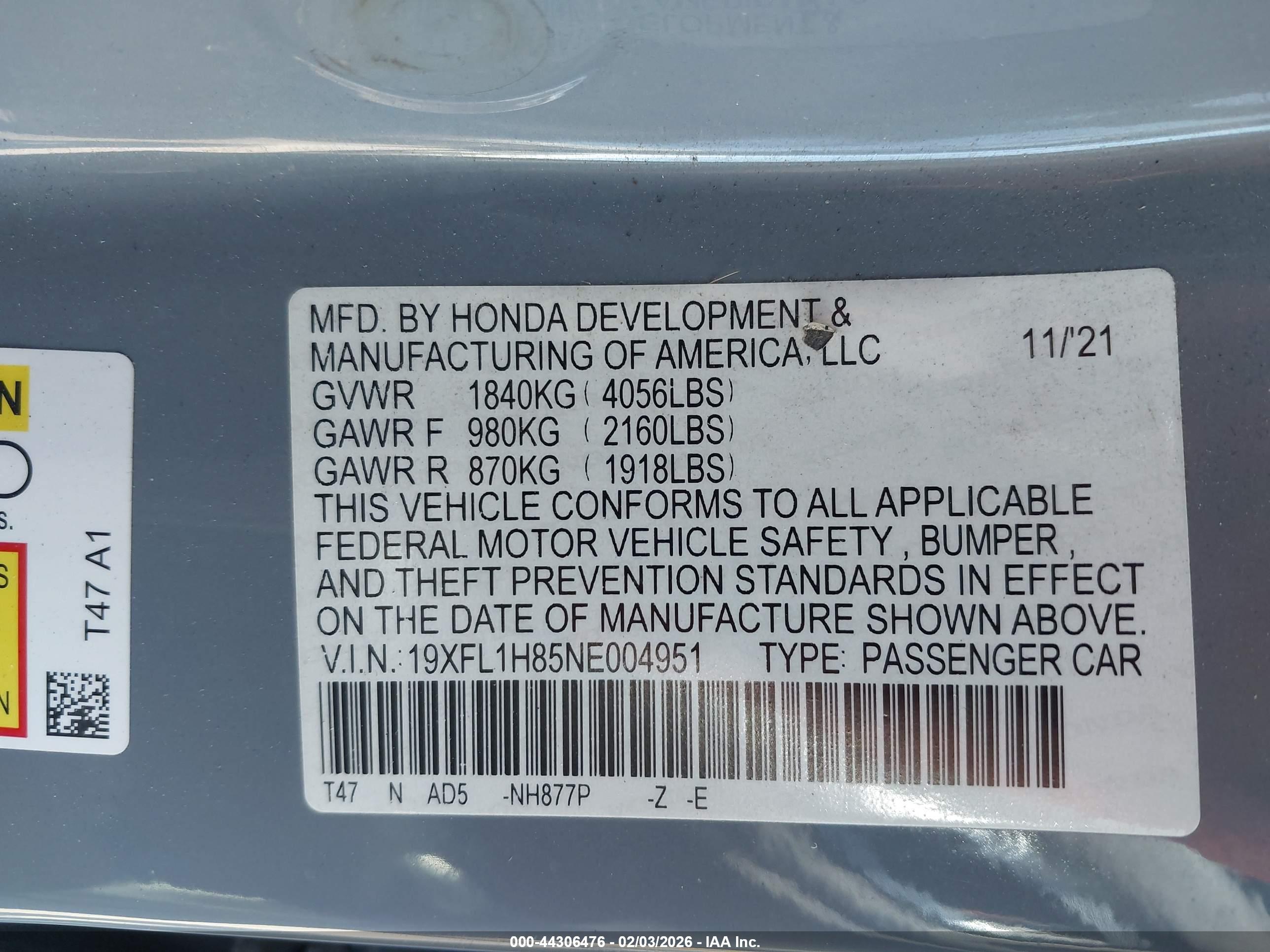 HONDA CIVIC image 9