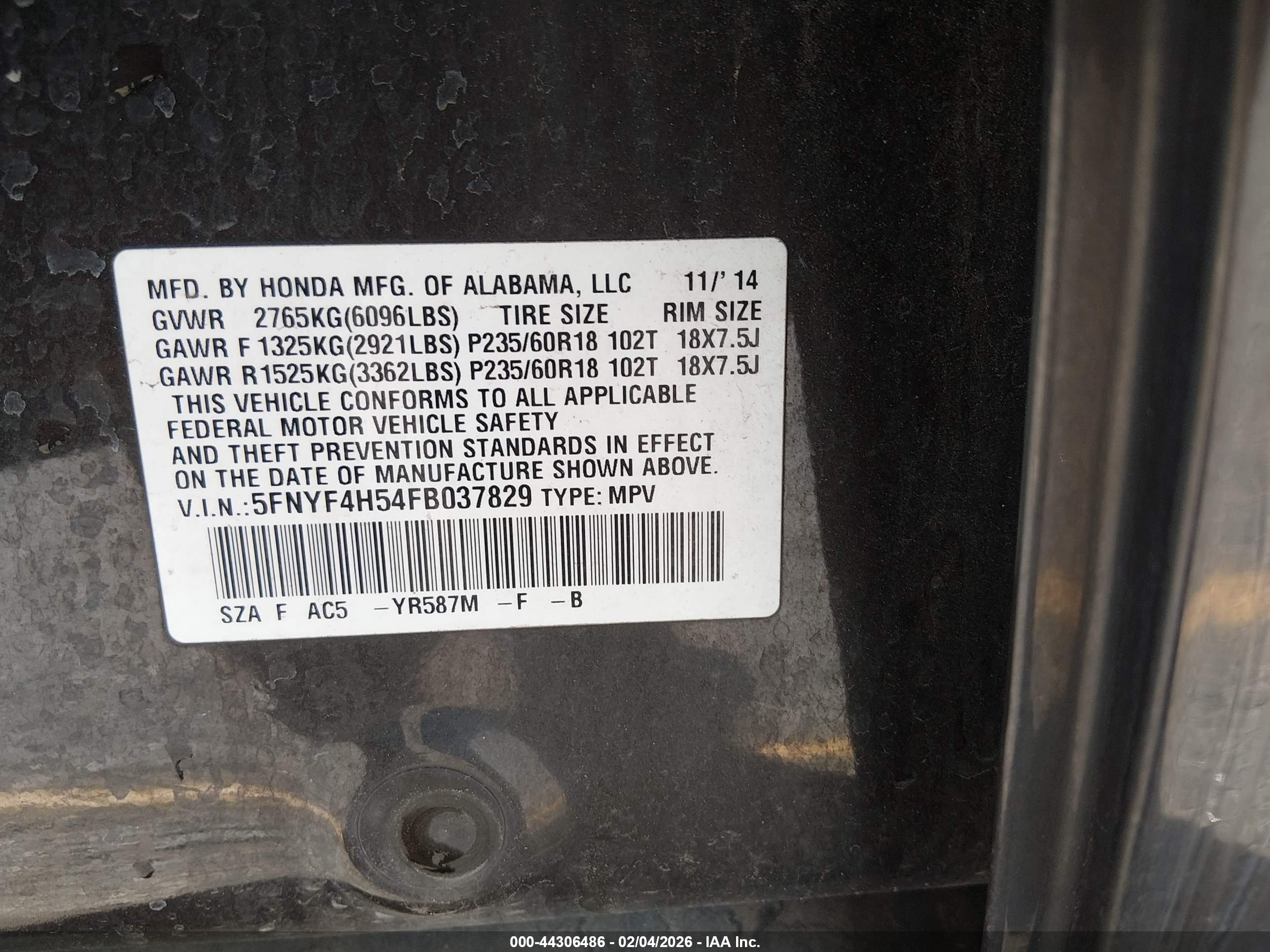 HONDA PILOT image 9