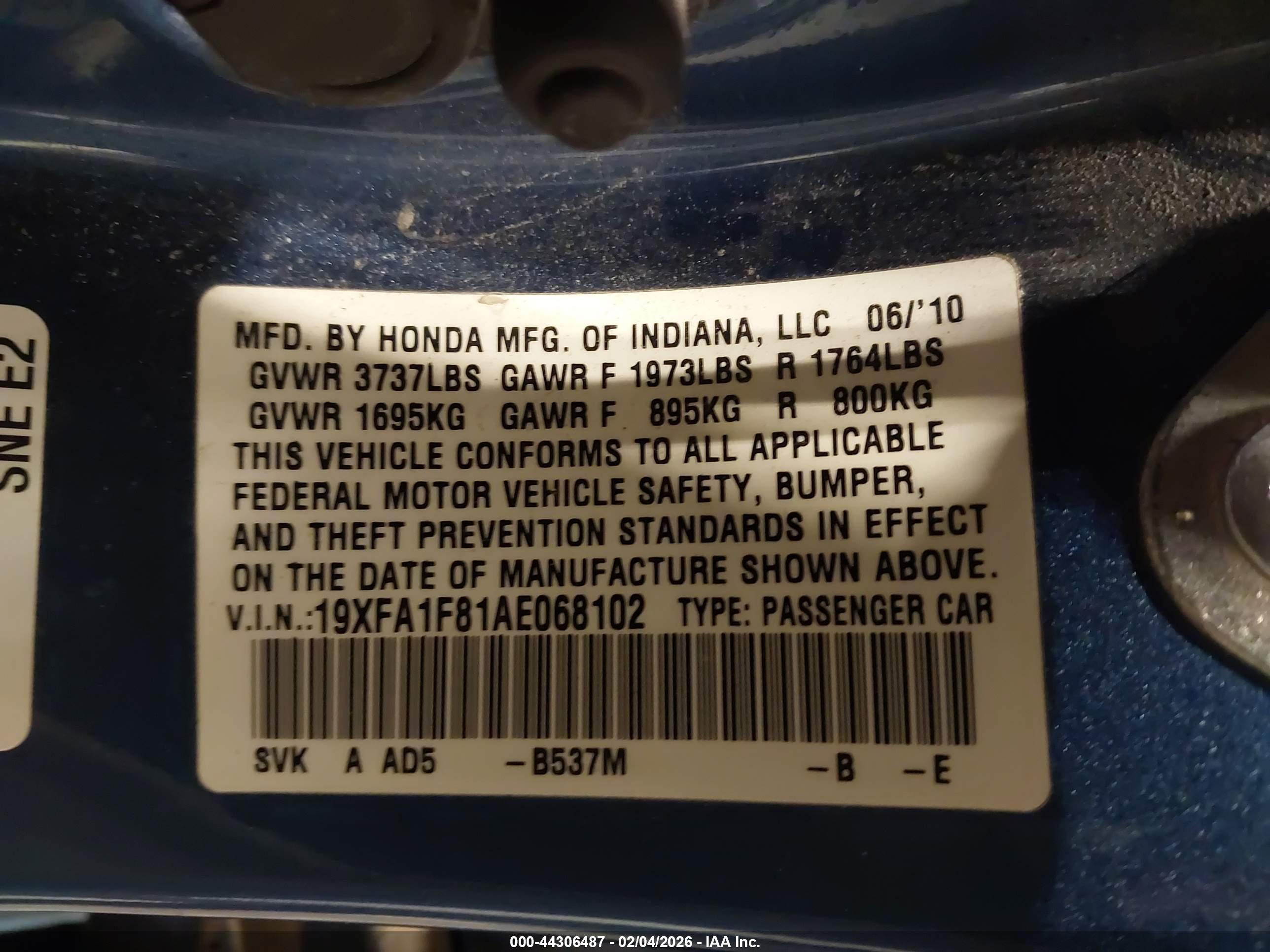 HONDA CIVIC image 9