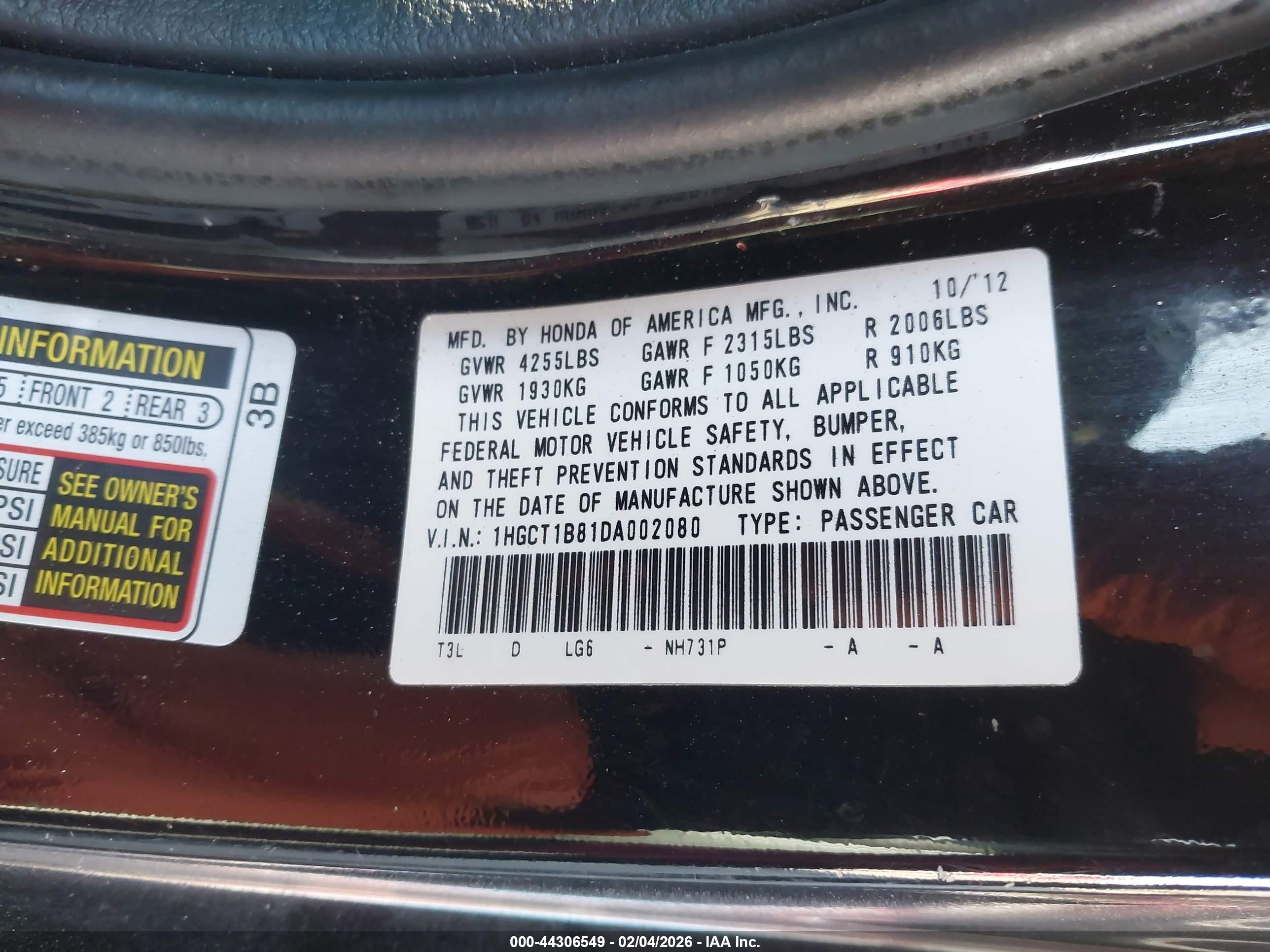 HONDA ACCORD image 9
