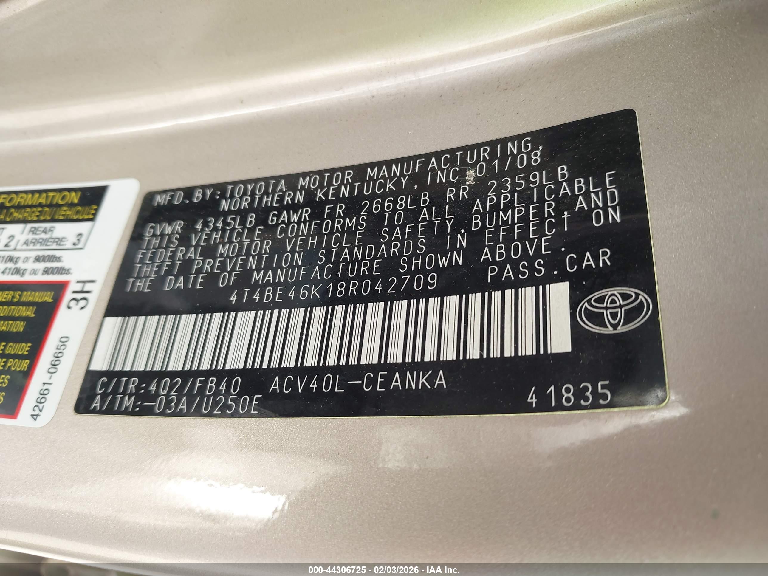 TOYOTA CAMRY image 9