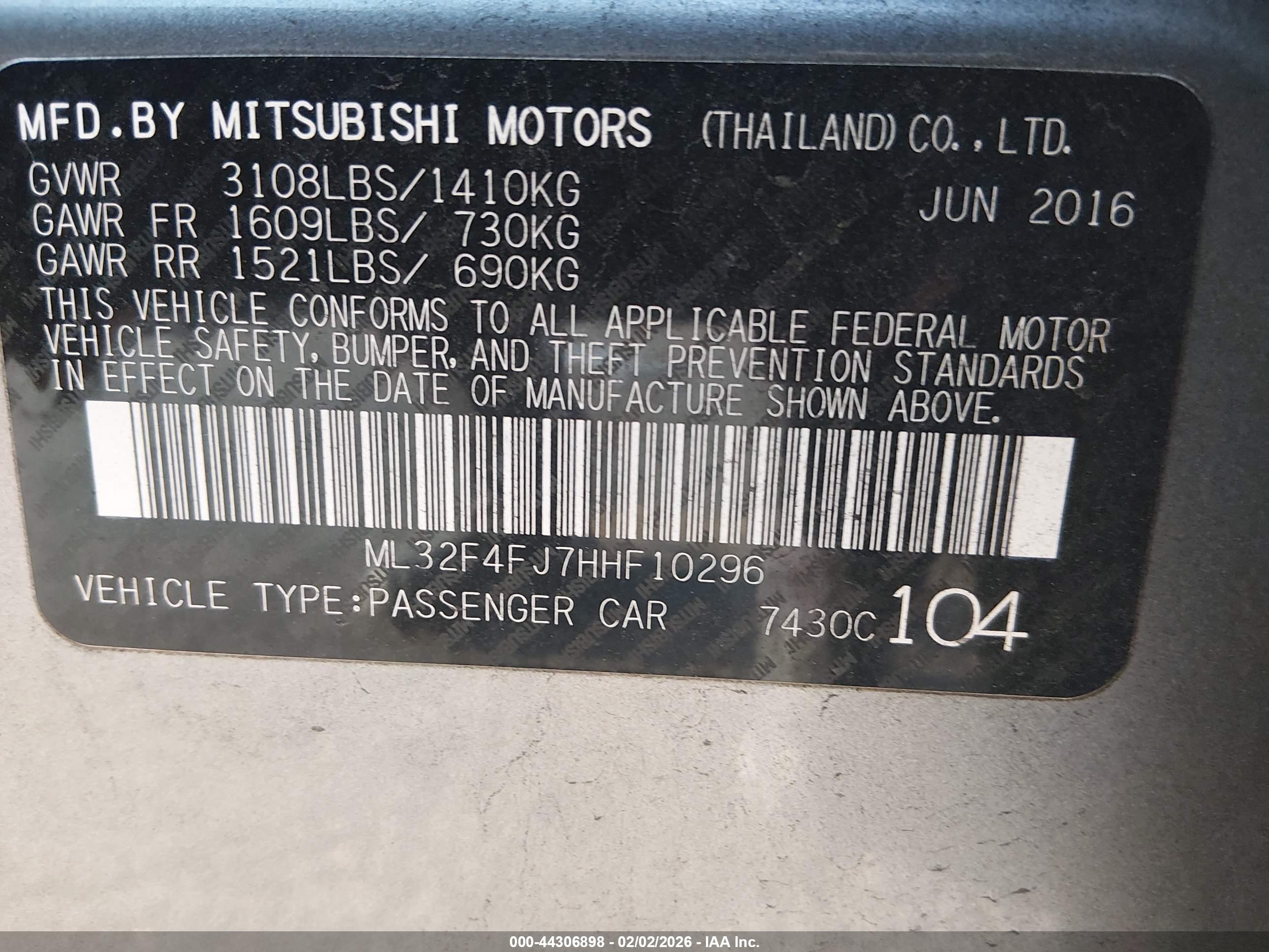 MITSUBISHI MIRAGE image 9
