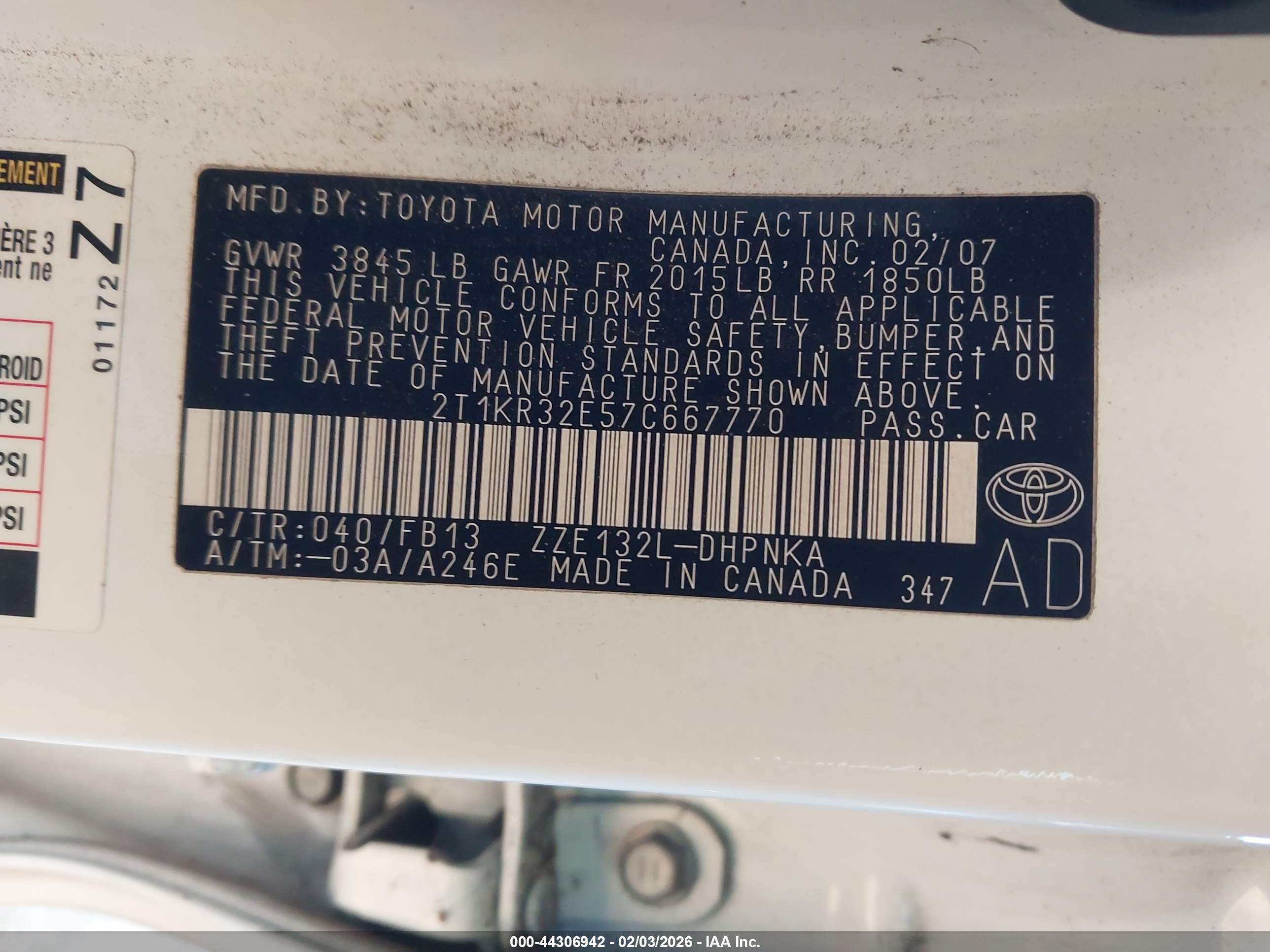 TOYOTA MATRIX image 9