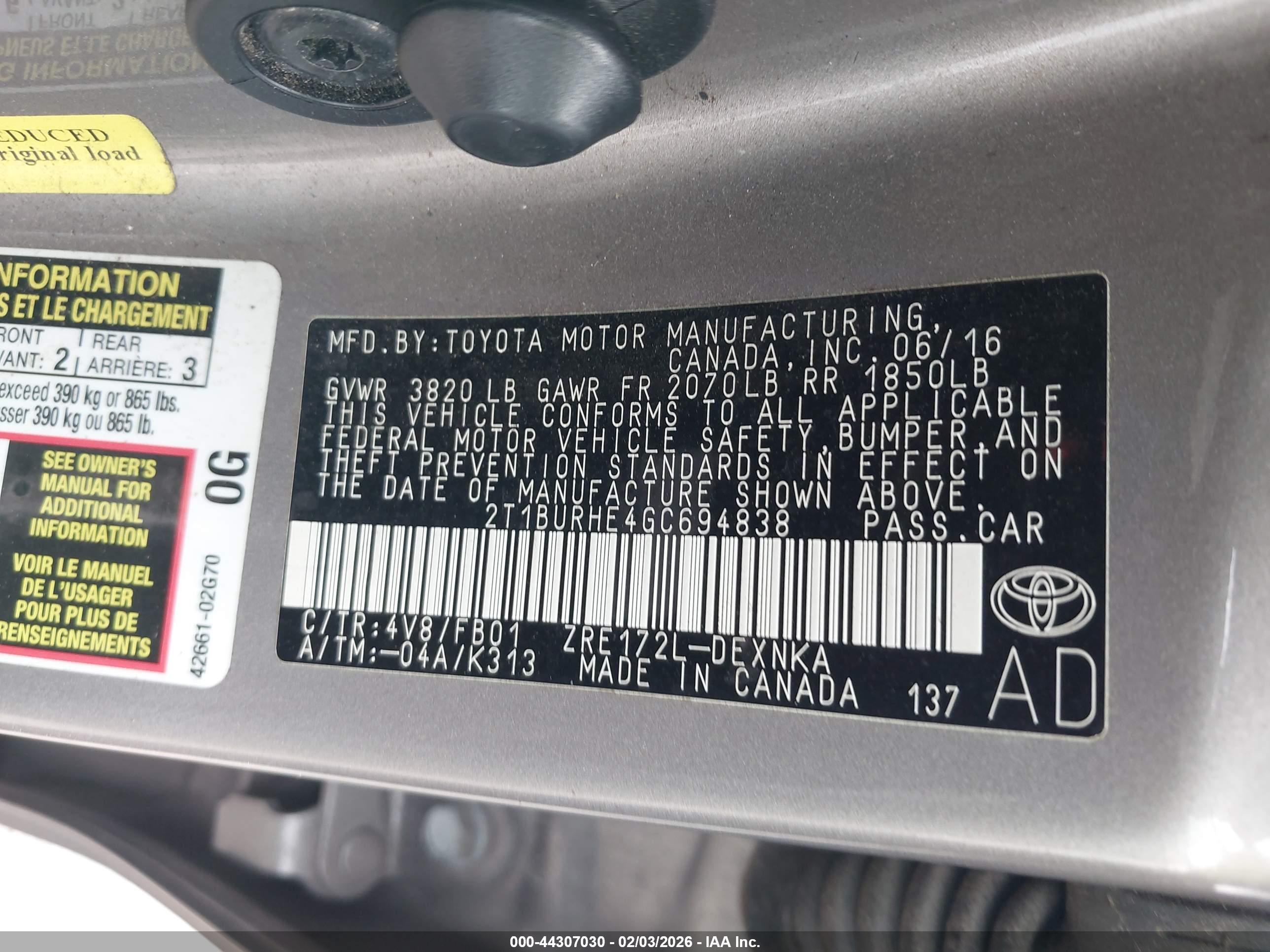 TOYOTA COROLLA image 9