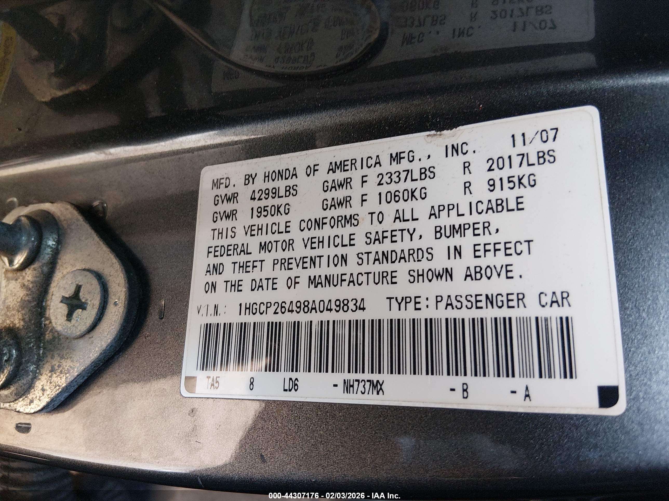 HONDA ACCORD image 9