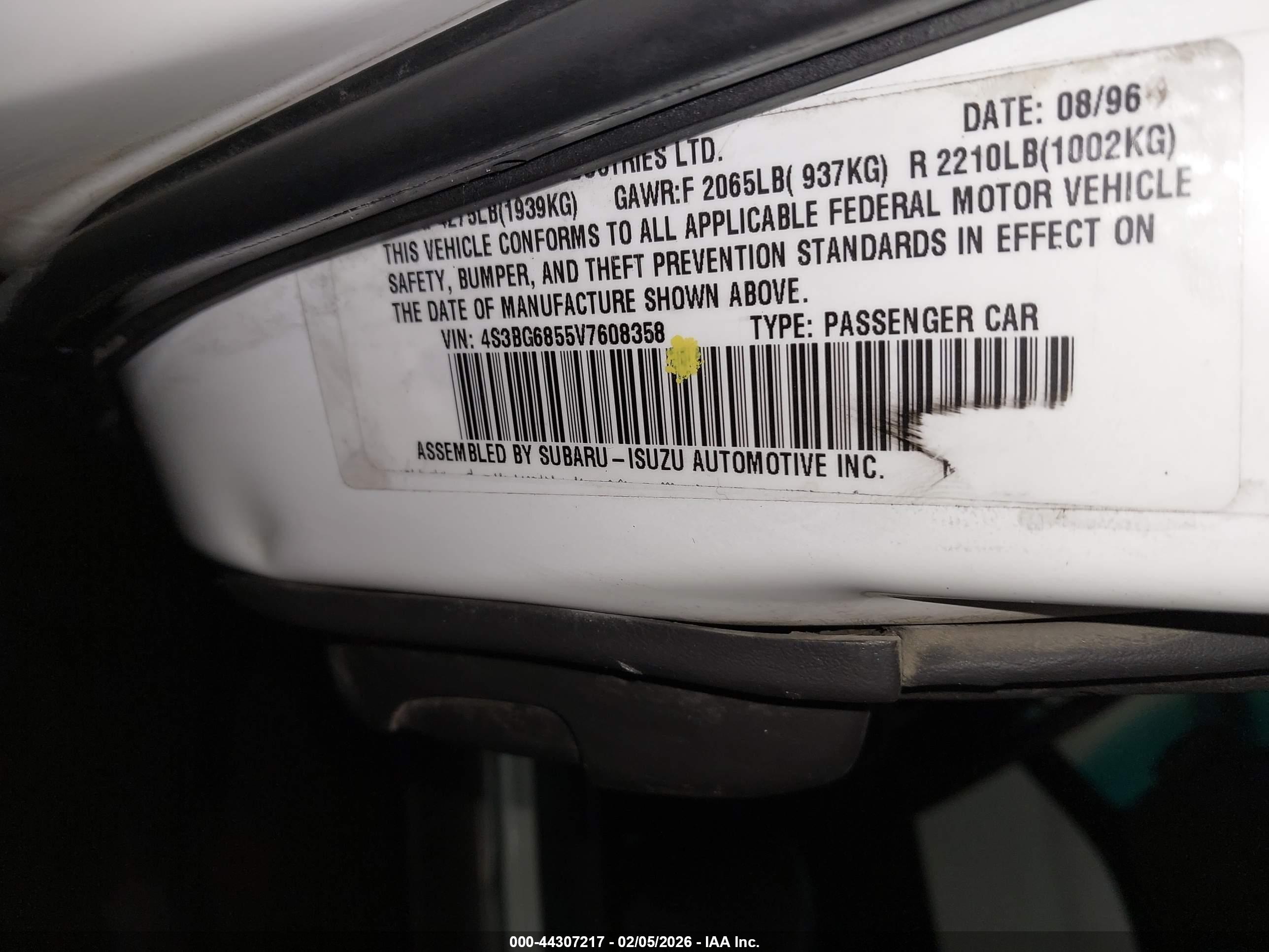SUBARU LEGACY image 9