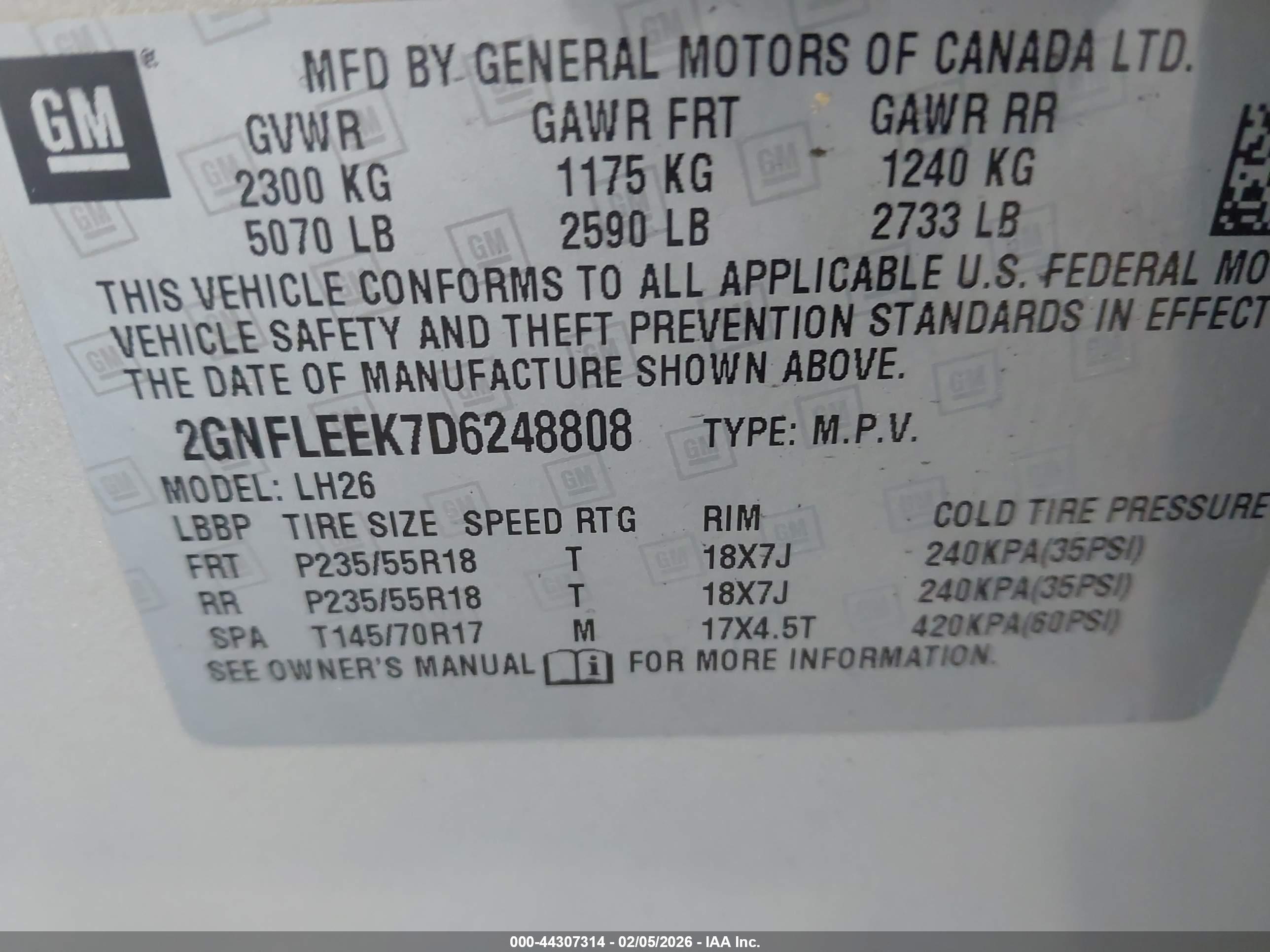 CHEVROLET EQUINOX image 9