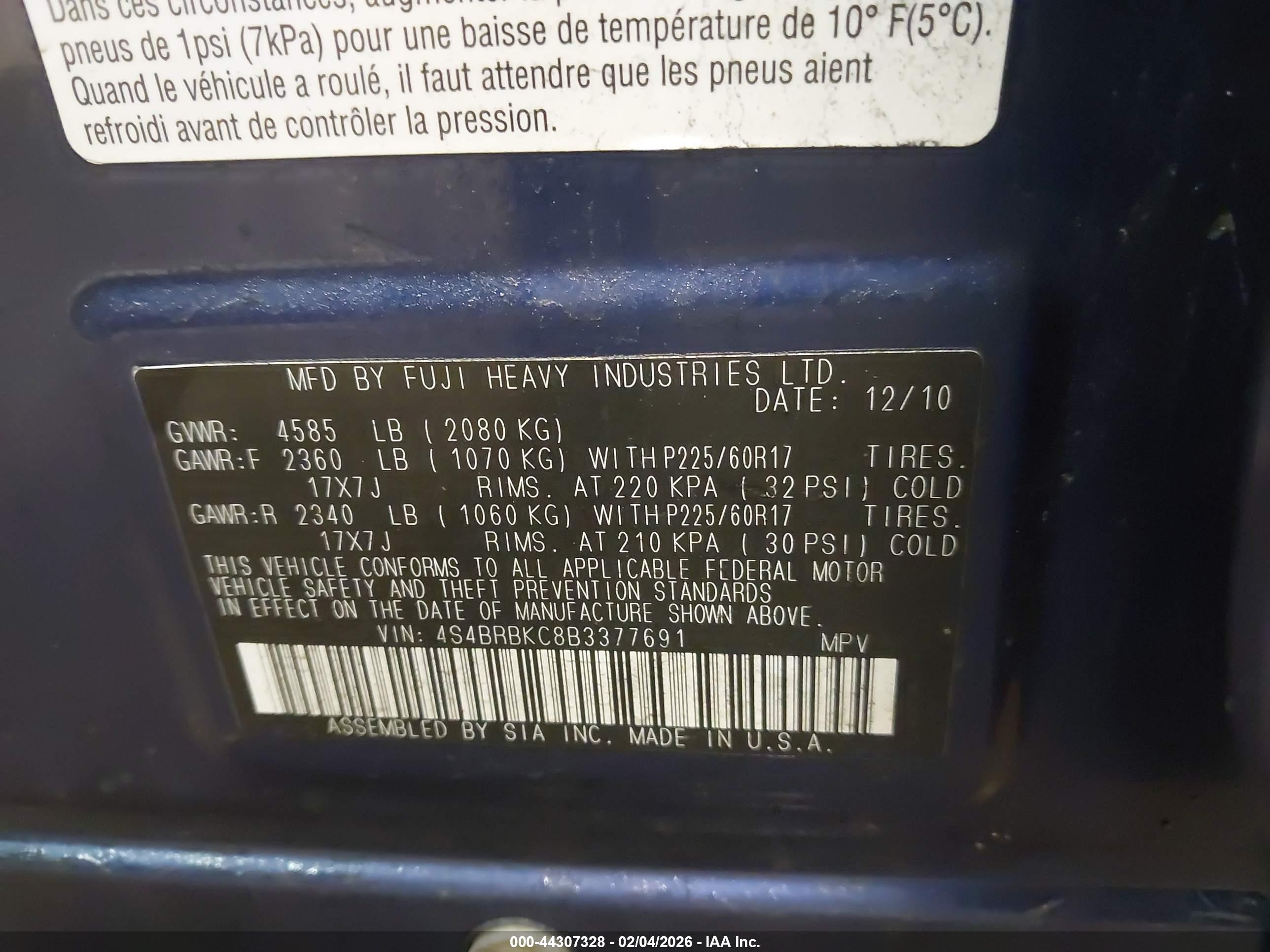SUBARU OUTBACK image 9