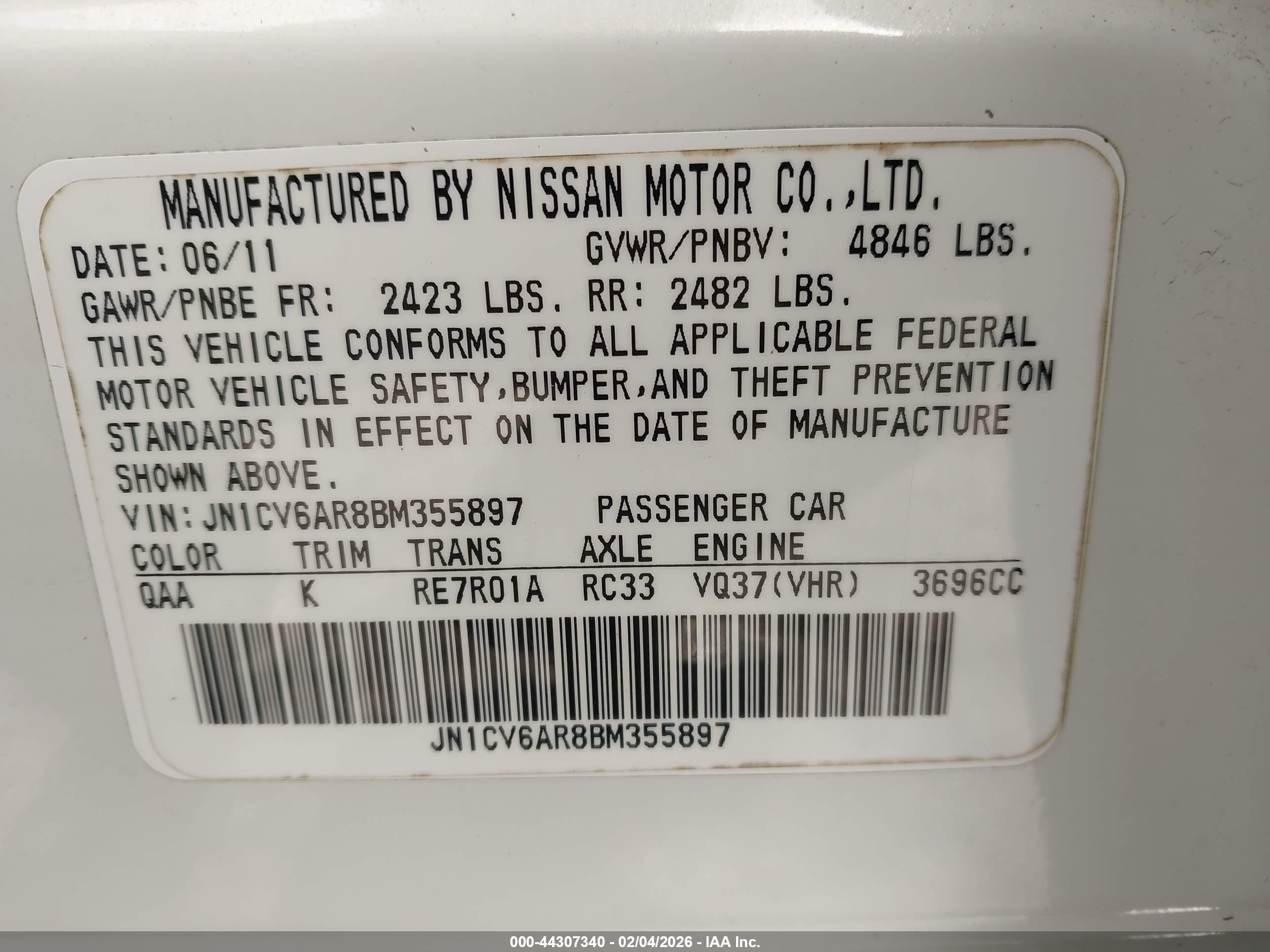 INFINITI G37X image 9