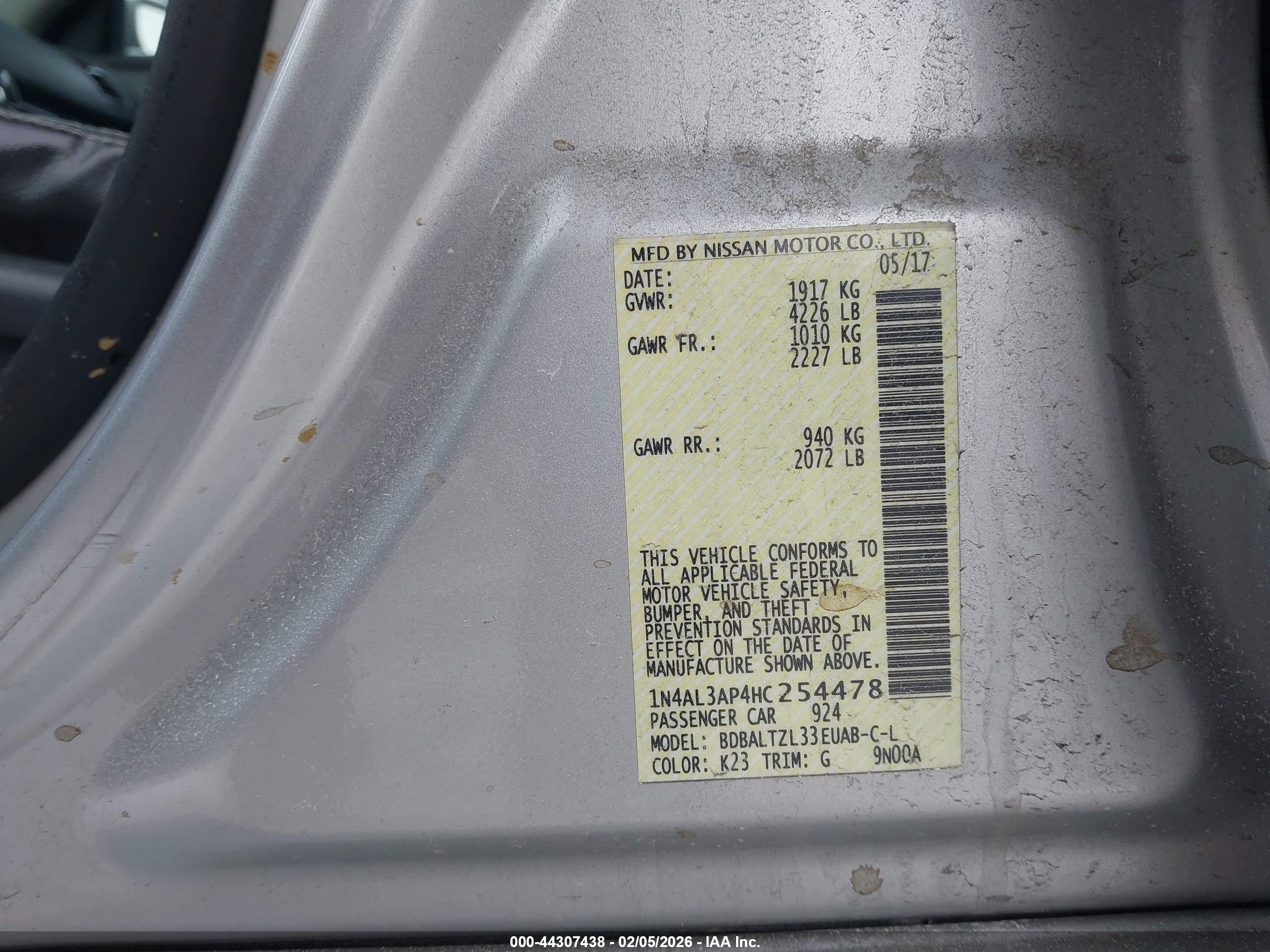 NISSAN ALTIMA image 9