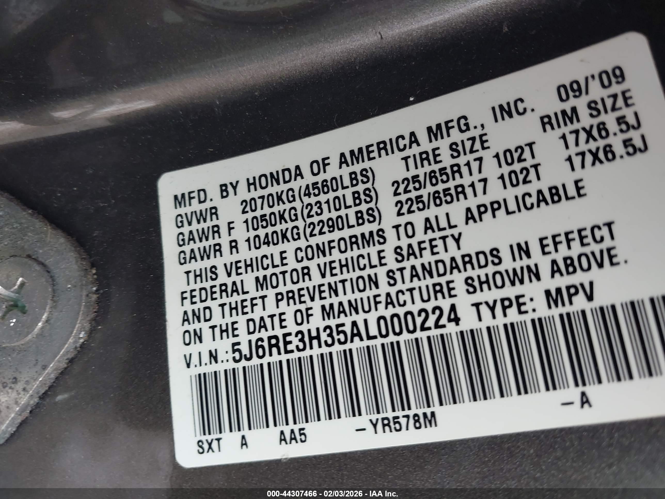 HONDA CR-V image 9