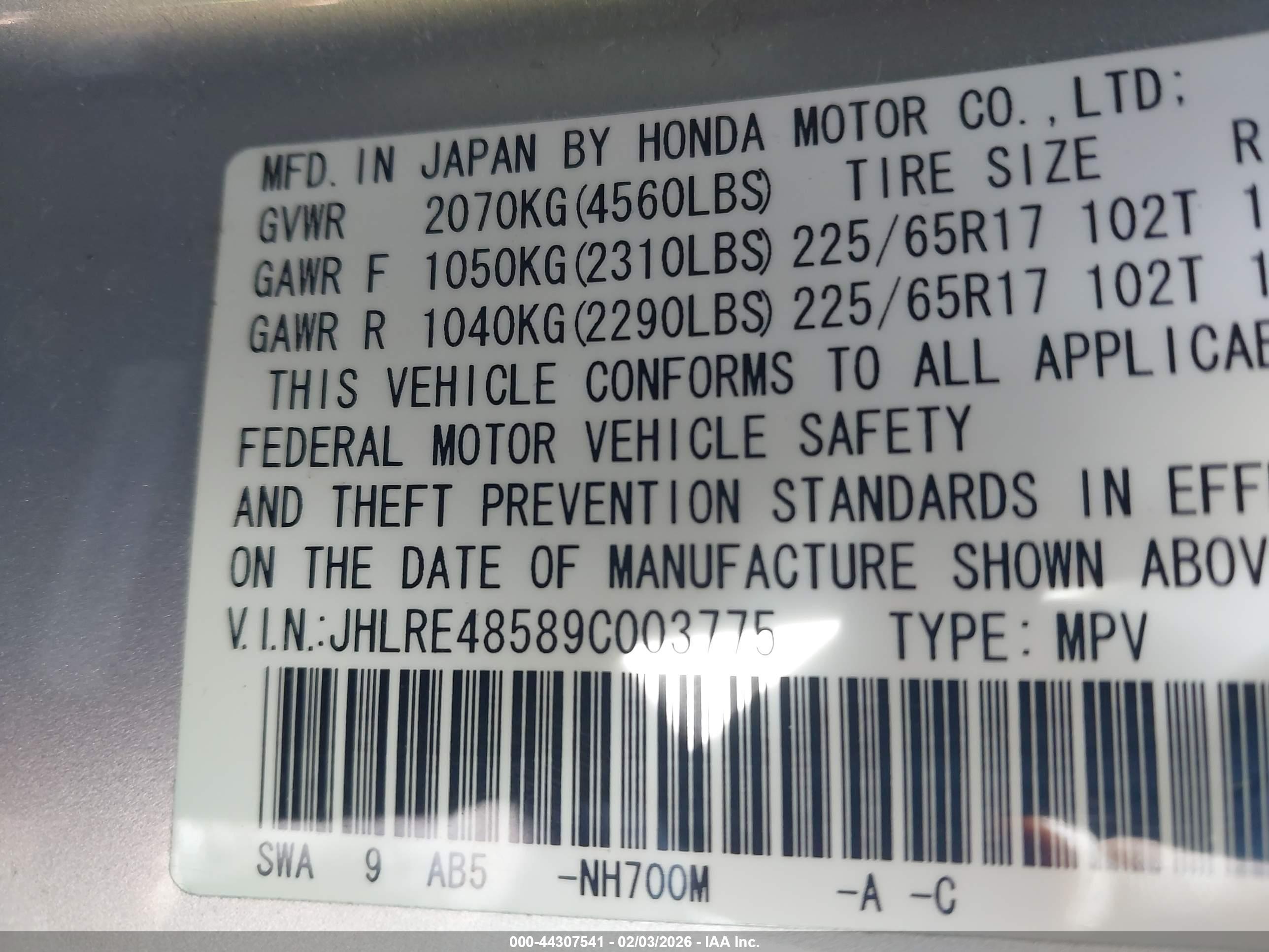 HONDA CR-V image 9
