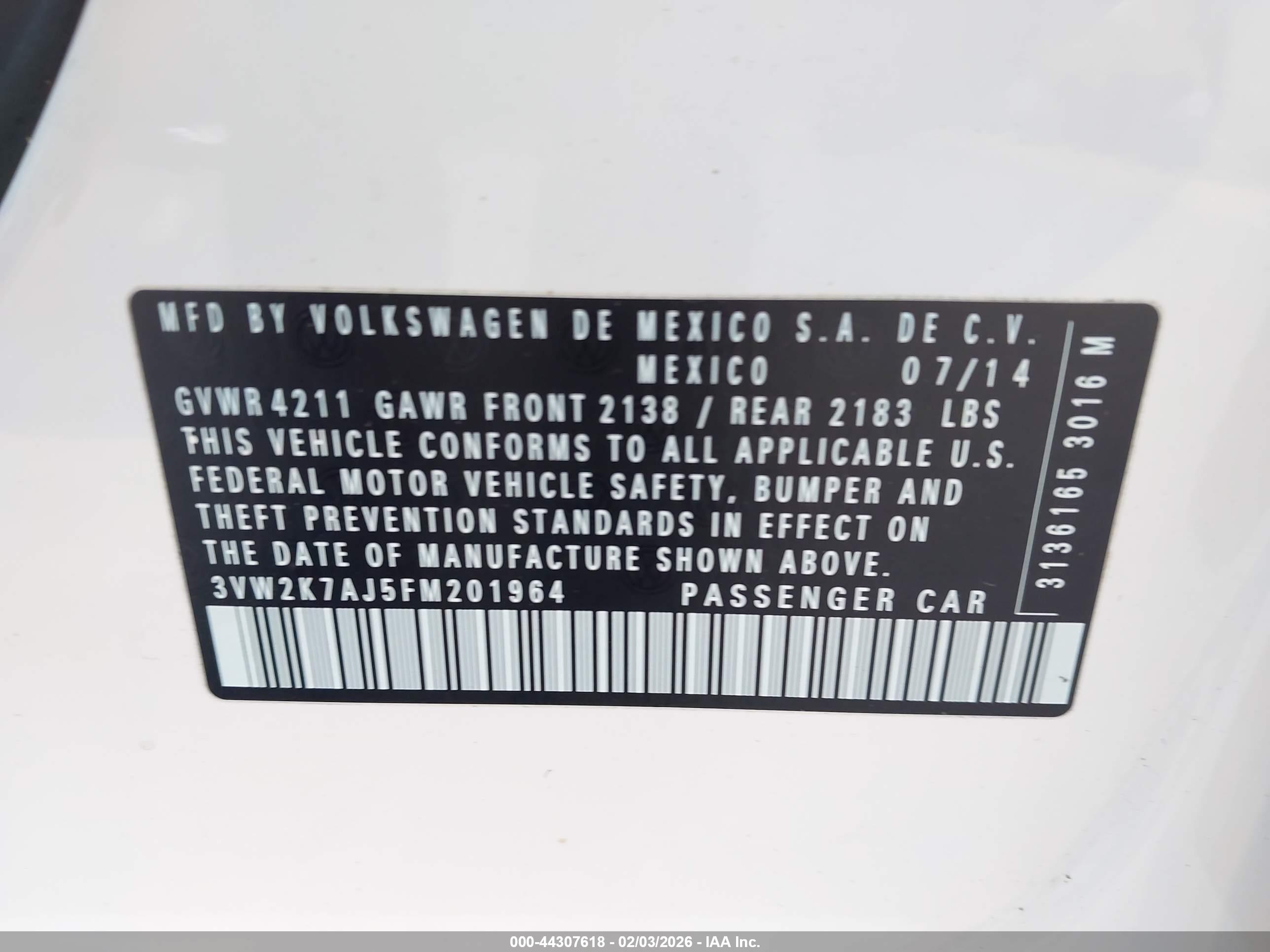 VOLKSWAGEN JETTA image 9