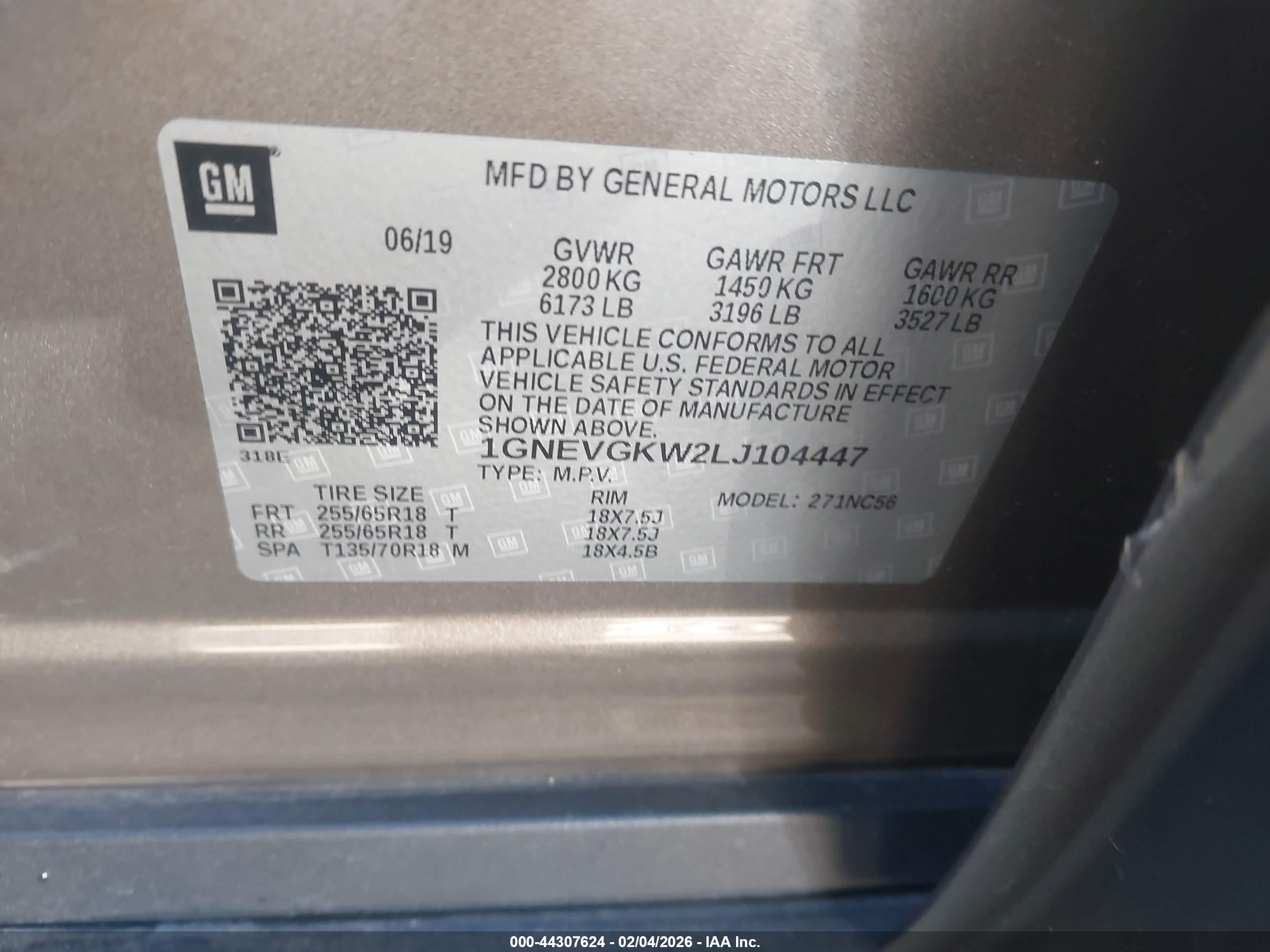 CHEVROLET TRAVERSE image 9