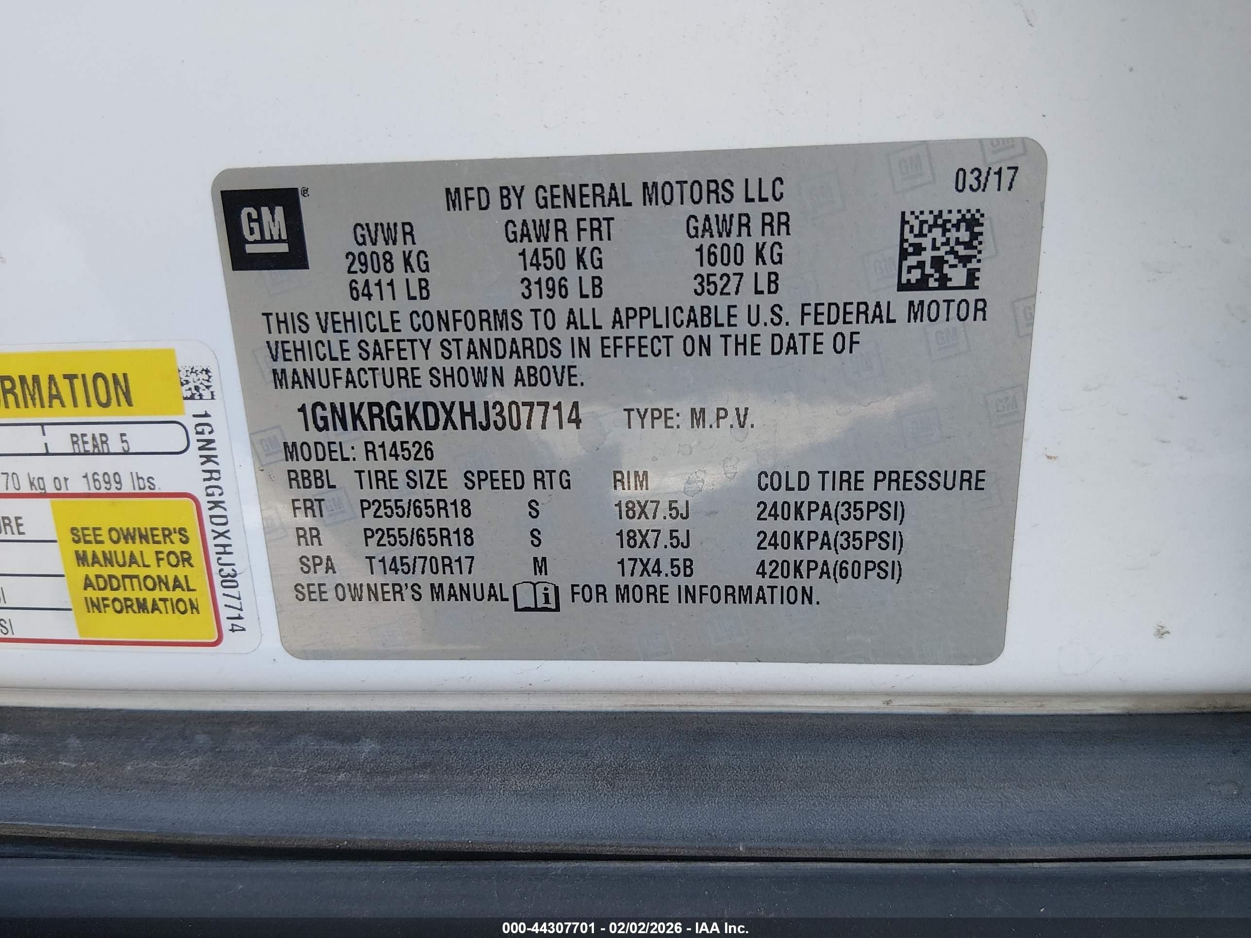 CHEVROLET TRAVERSE image 9