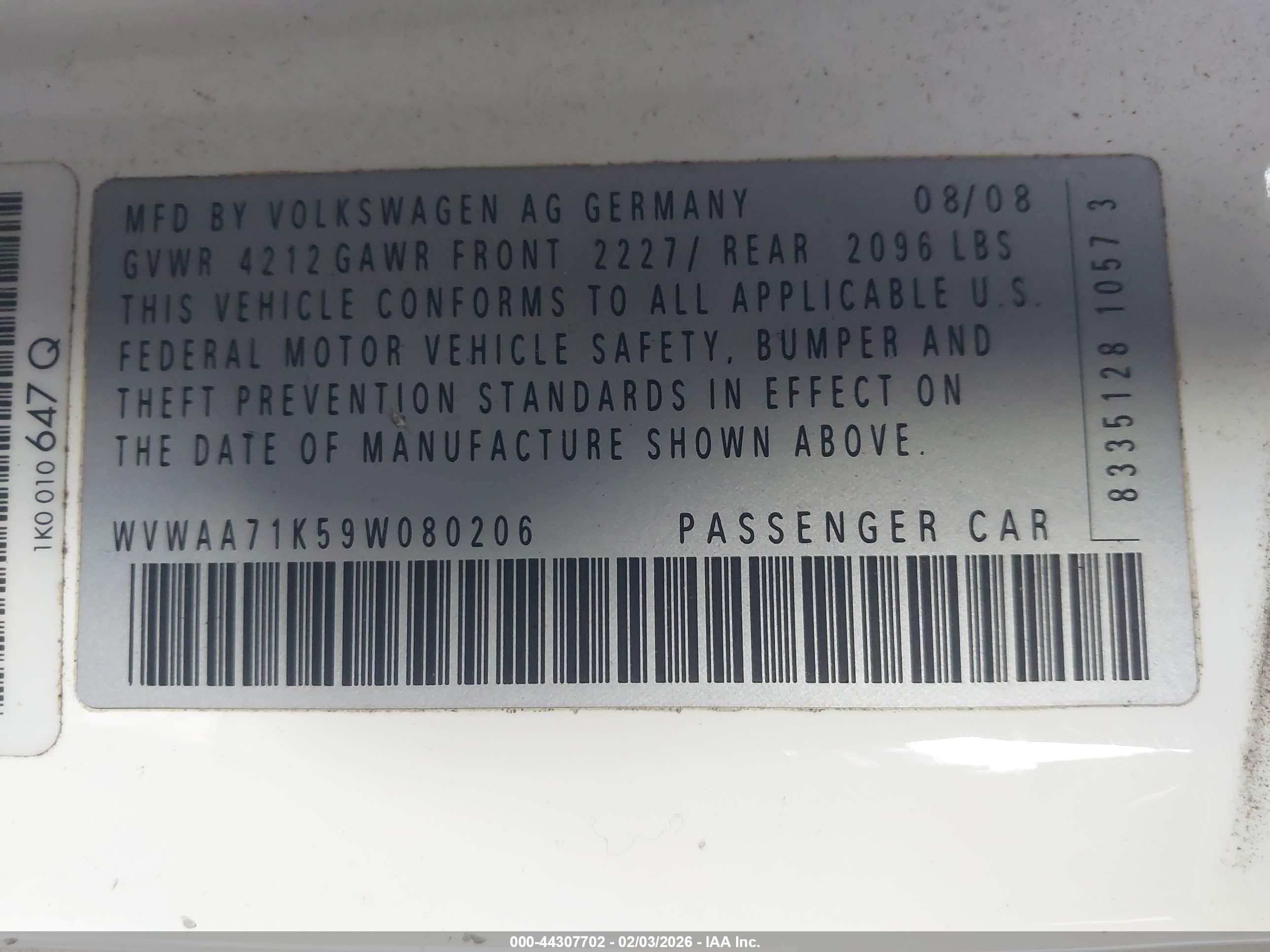 VOLKSWAGEN RABBIT image 9