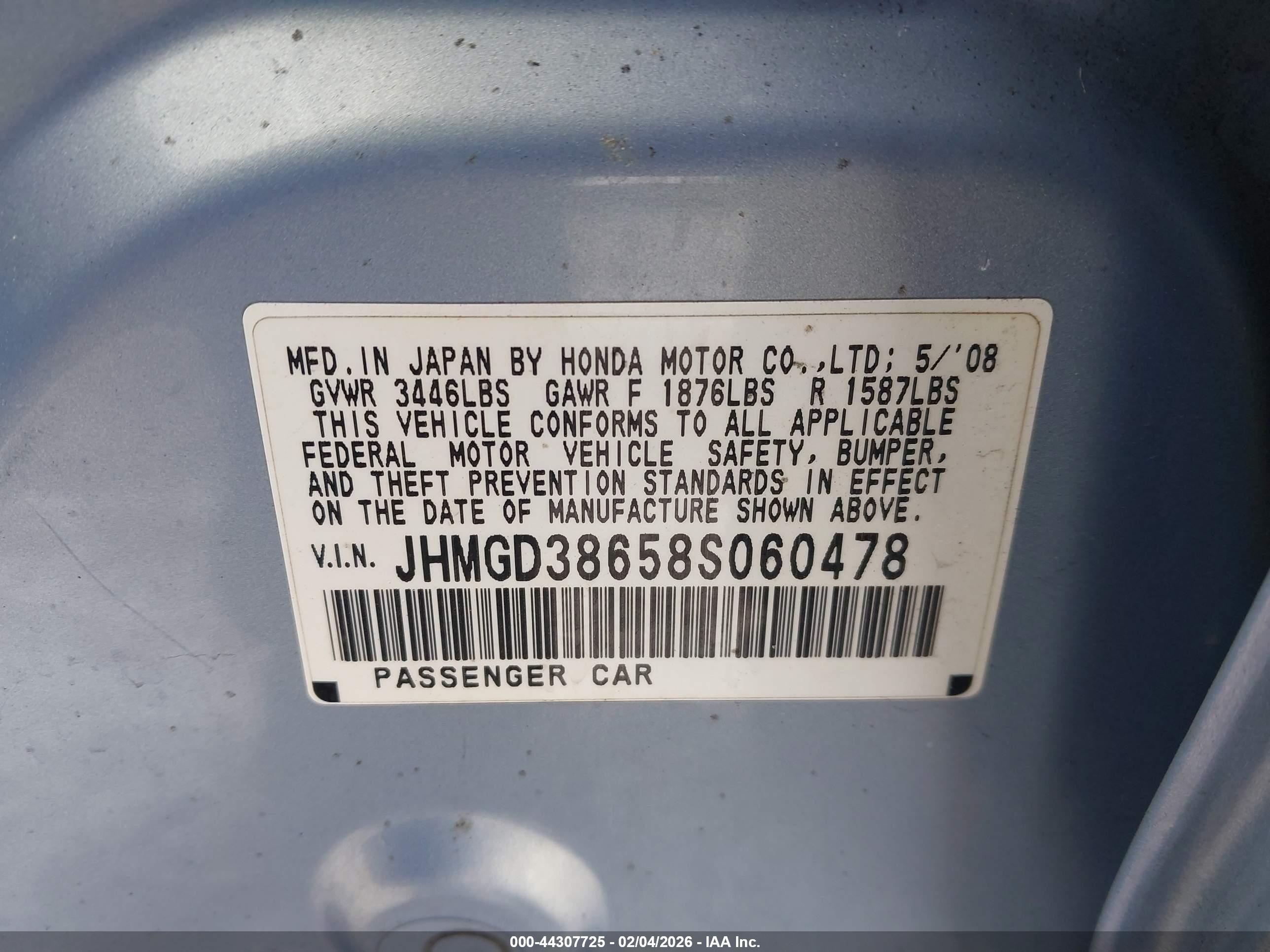 HONDA FIT image 9