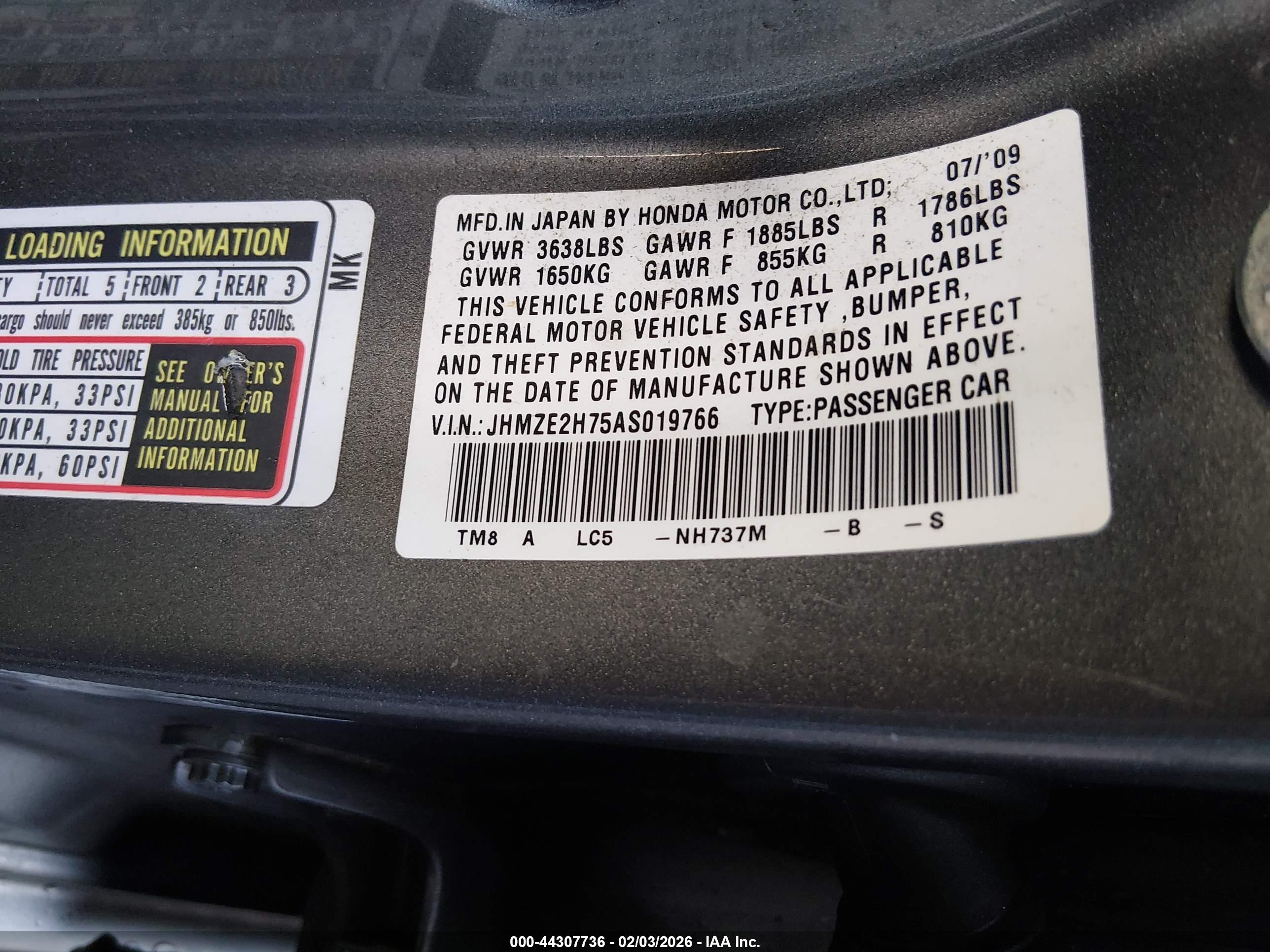 HONDA INSIGHT image 9