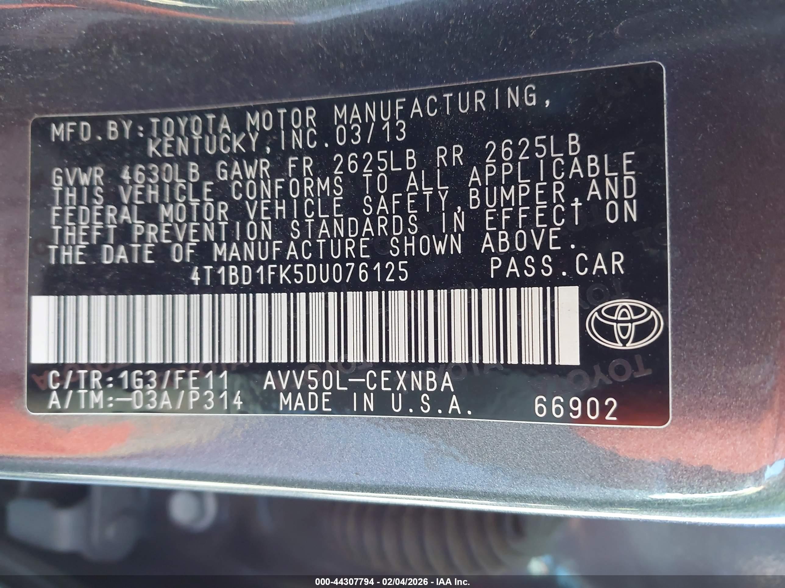 TOYOTA CAMRY image 9