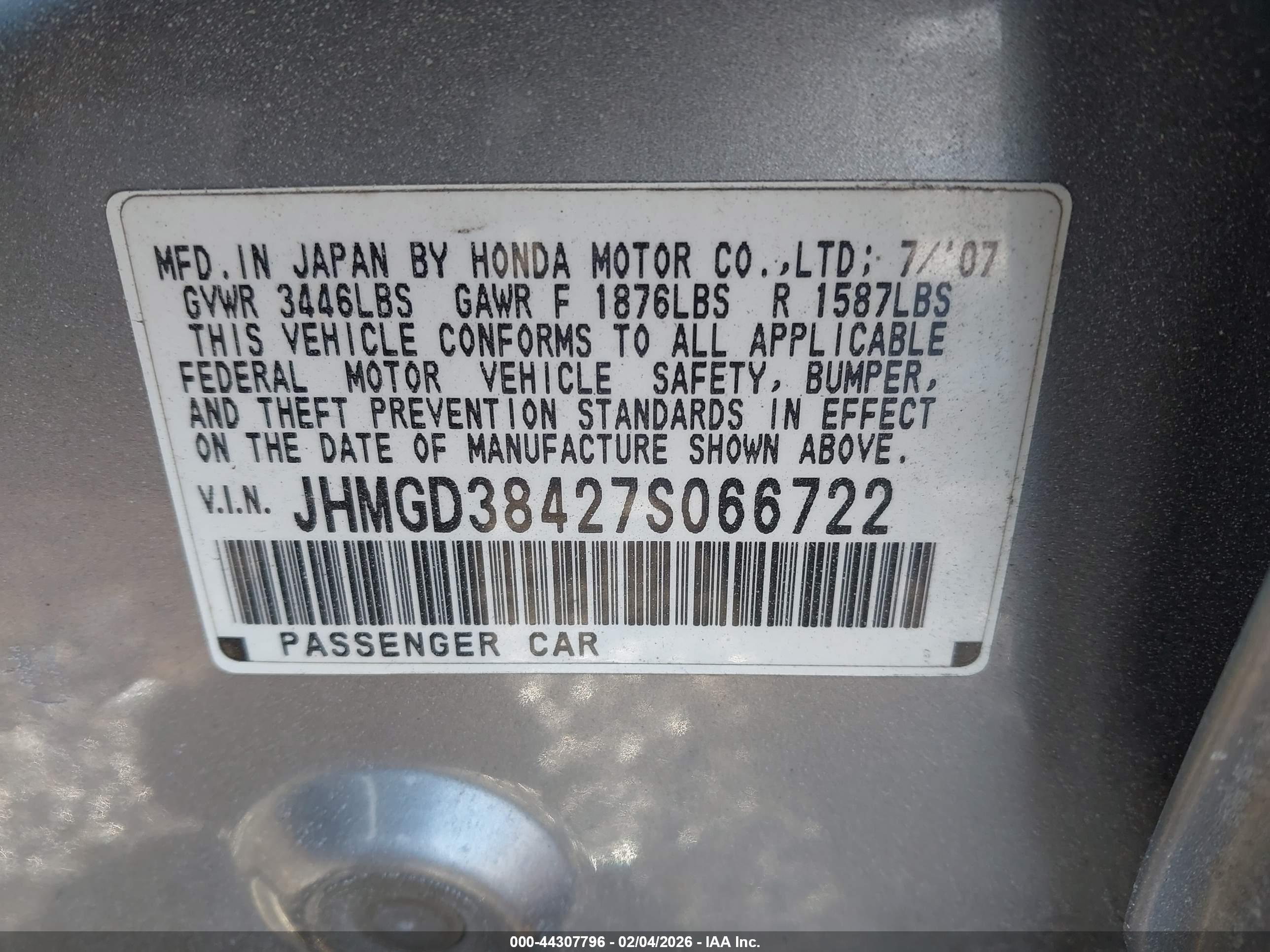 HONDA FIT image 9
