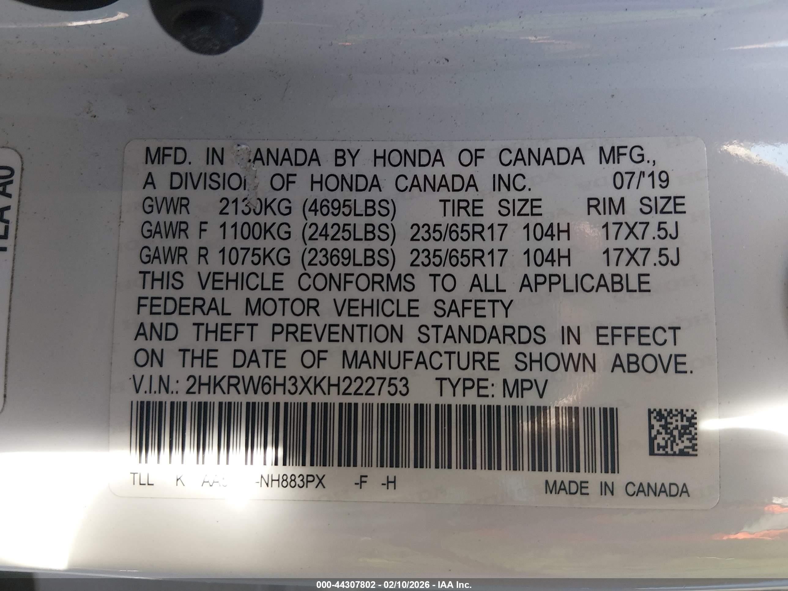 HONDA CR-V image 9