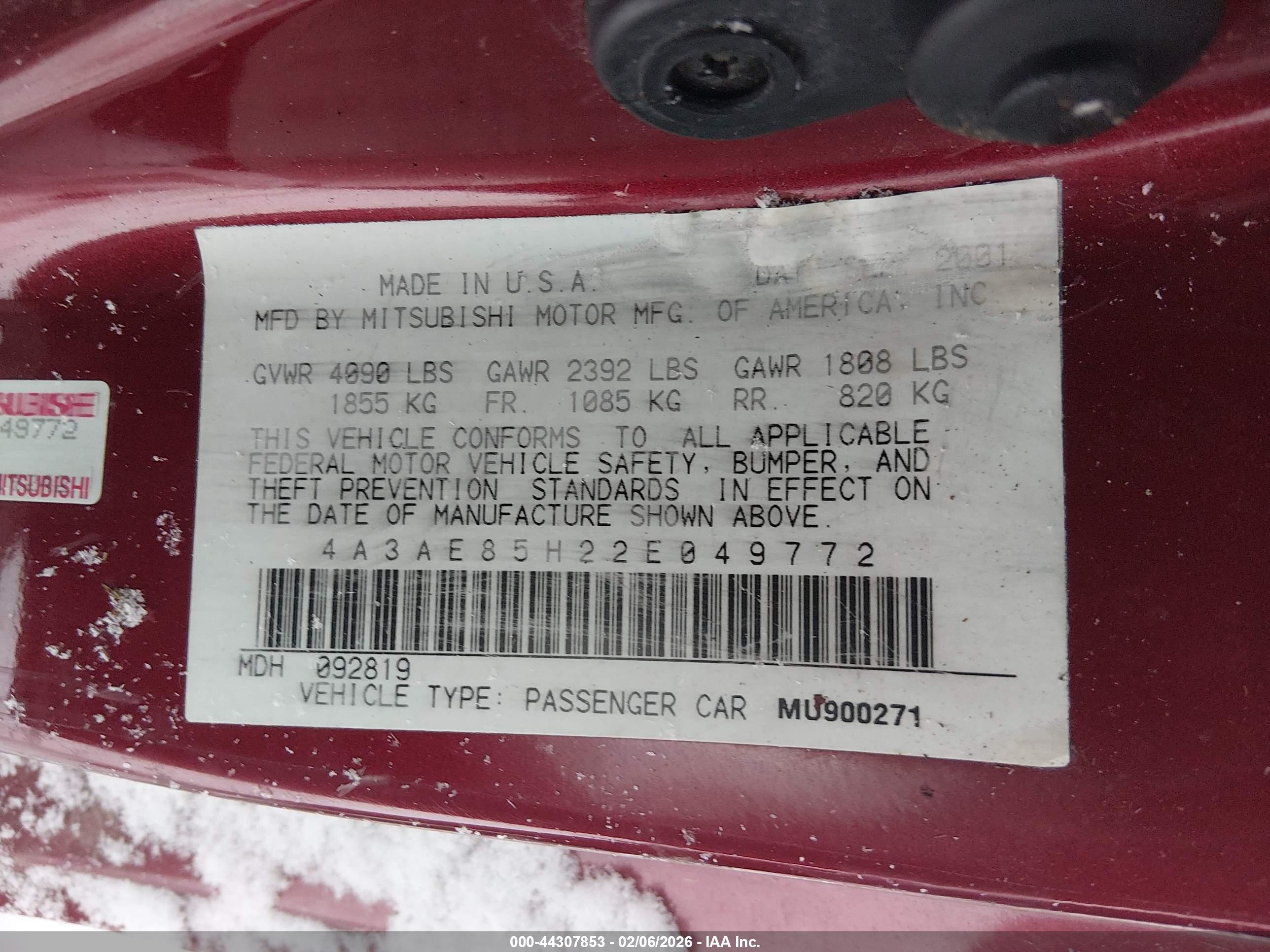 MITSUBISHI ECLIPSE image 9