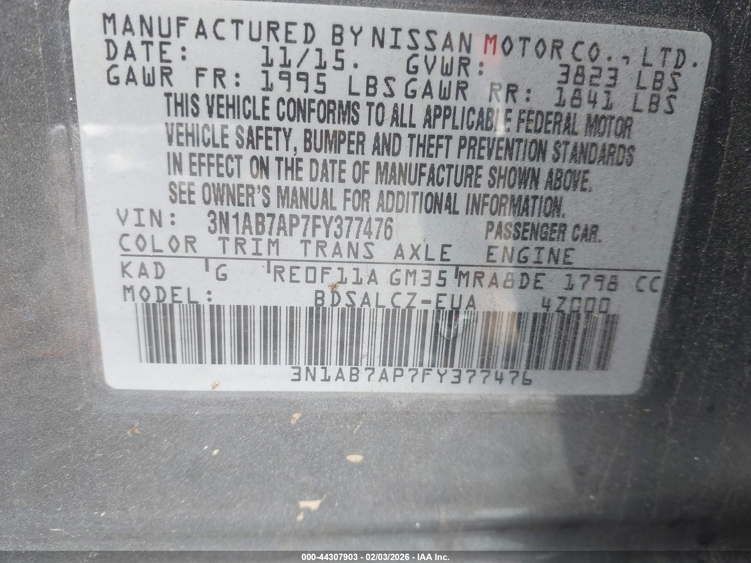 NISSAN SENTRA image 9