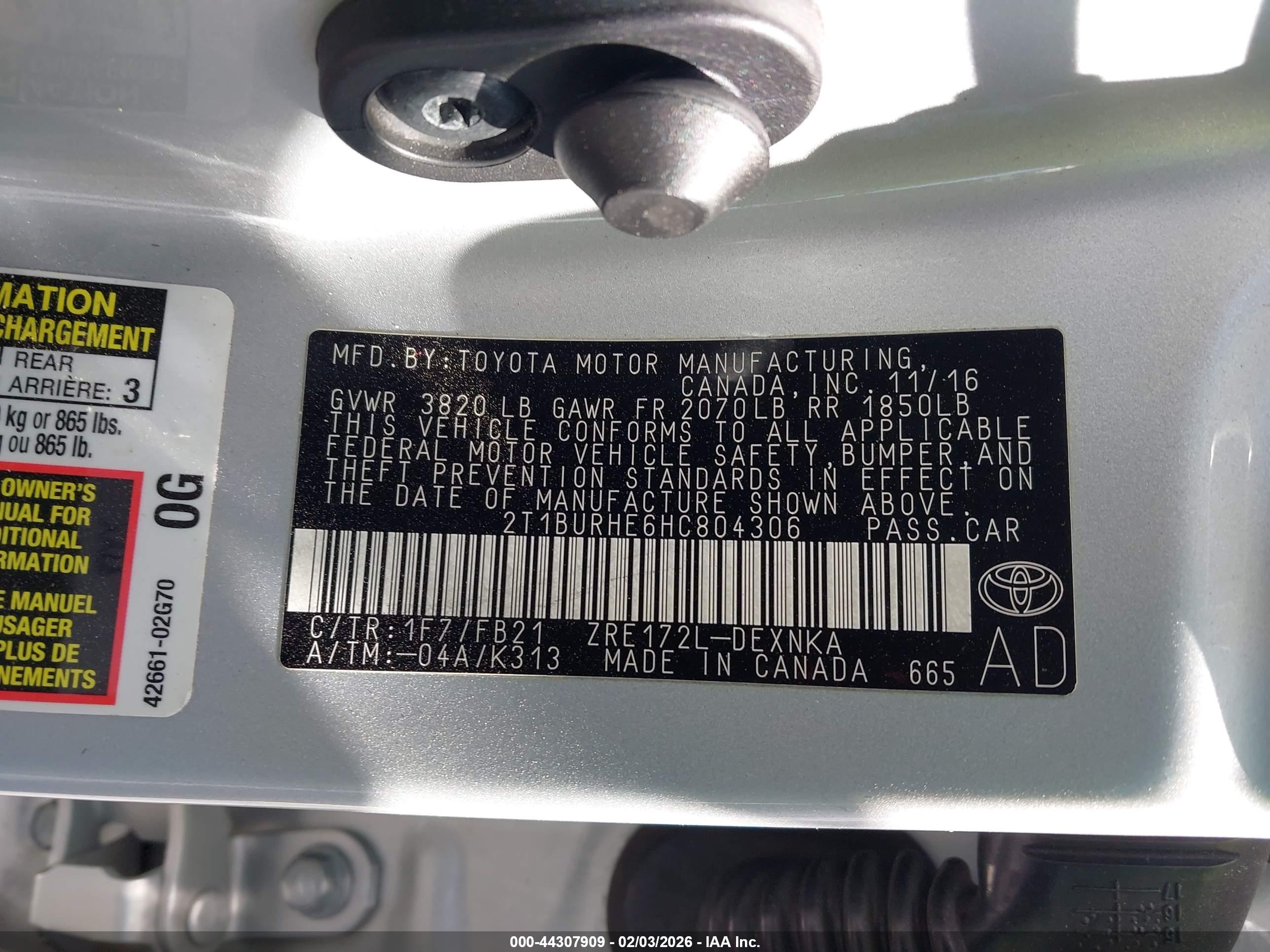 TOYOTA COROLLA image 9
