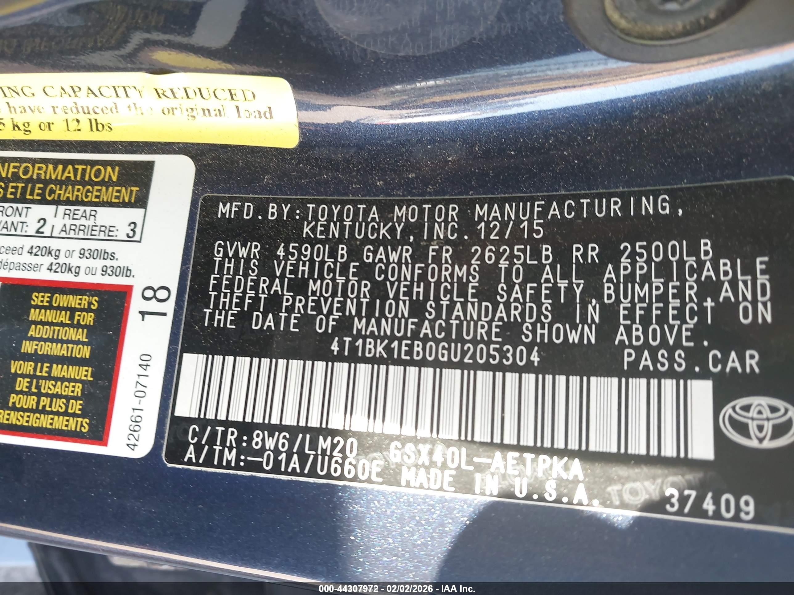 TOYOTA AVALON image 9