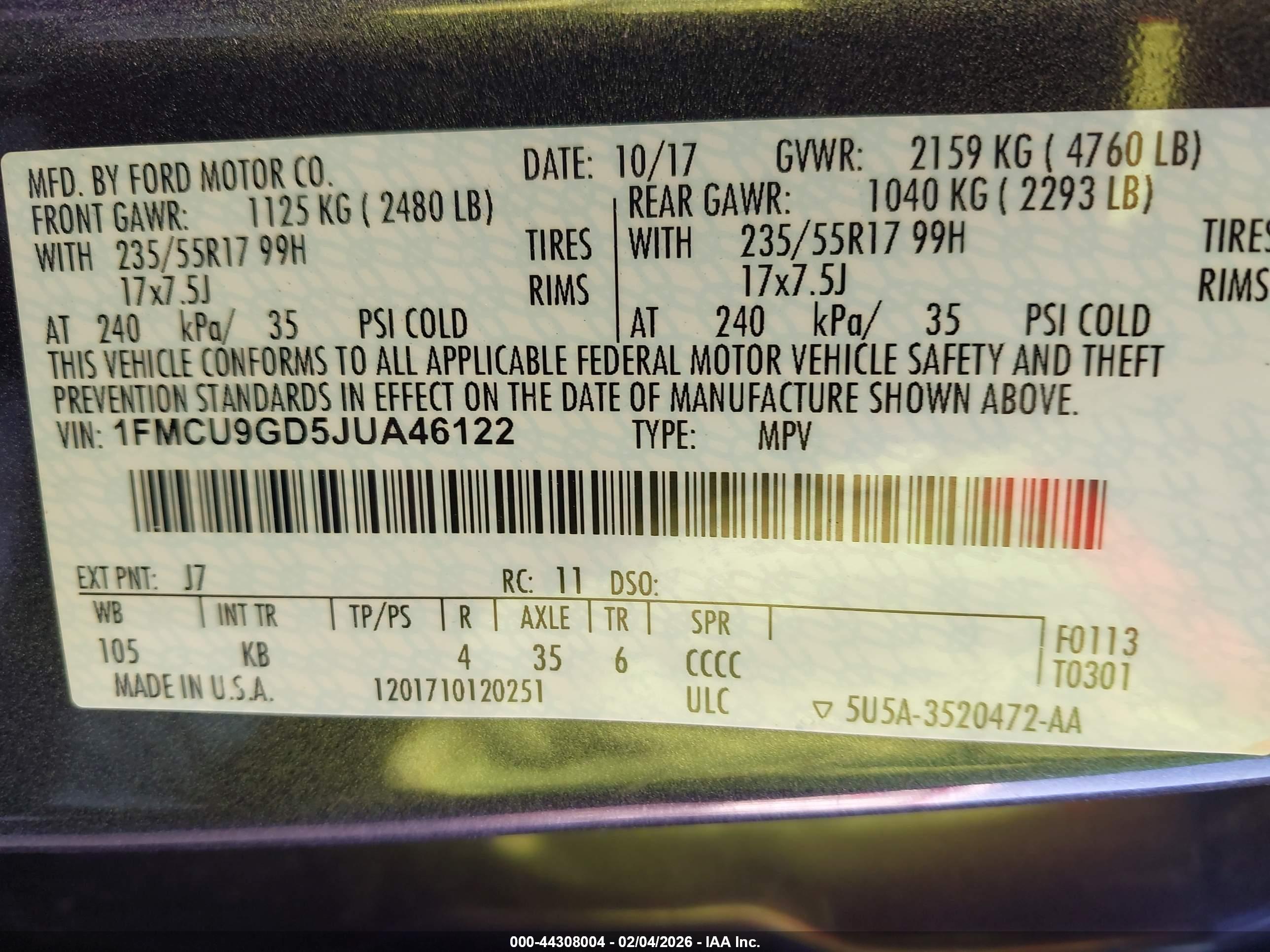 FORD ESCAPE image 9