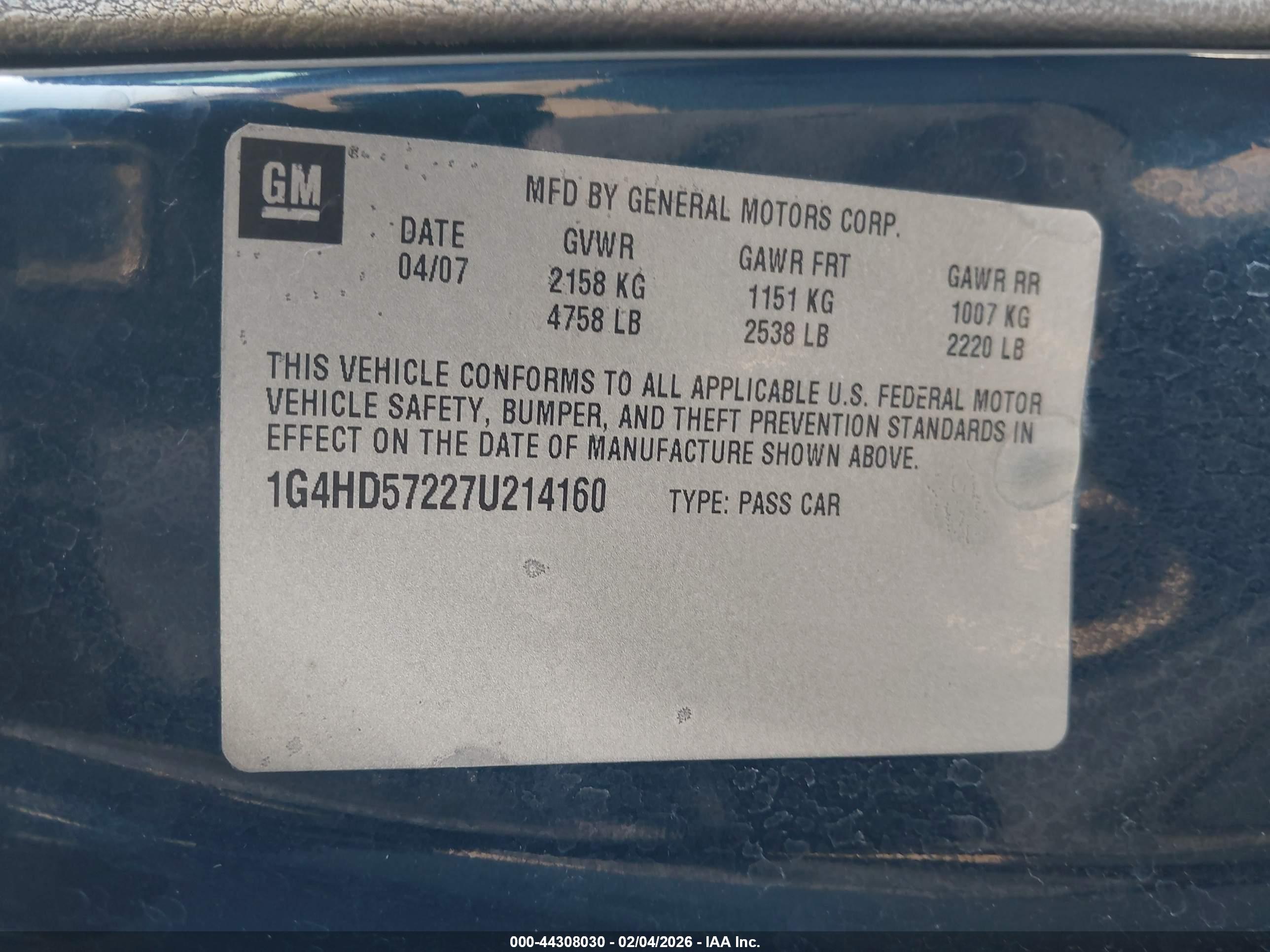 BUICK LUCERNE image 9