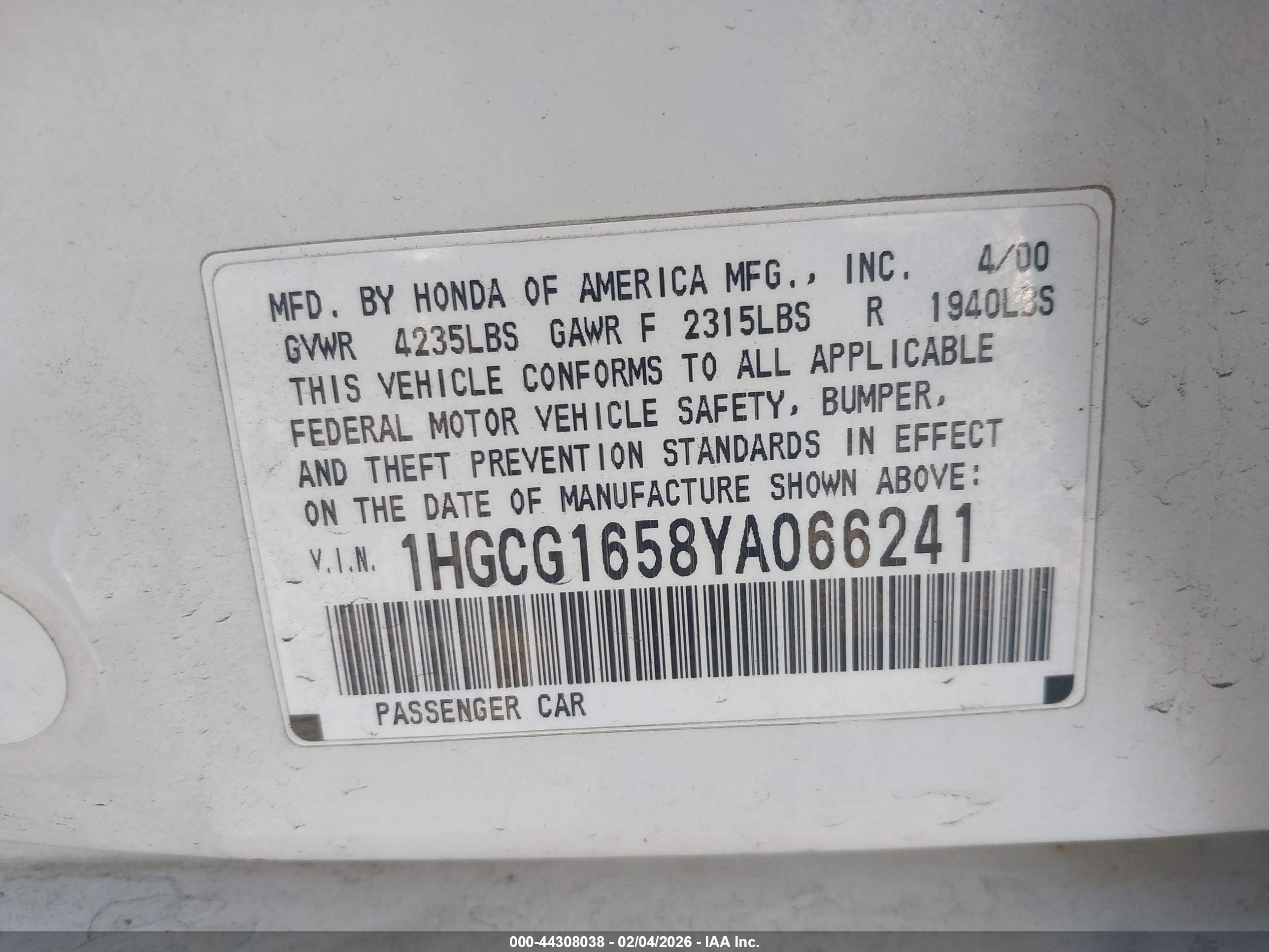 HONDA ACCORD image 9