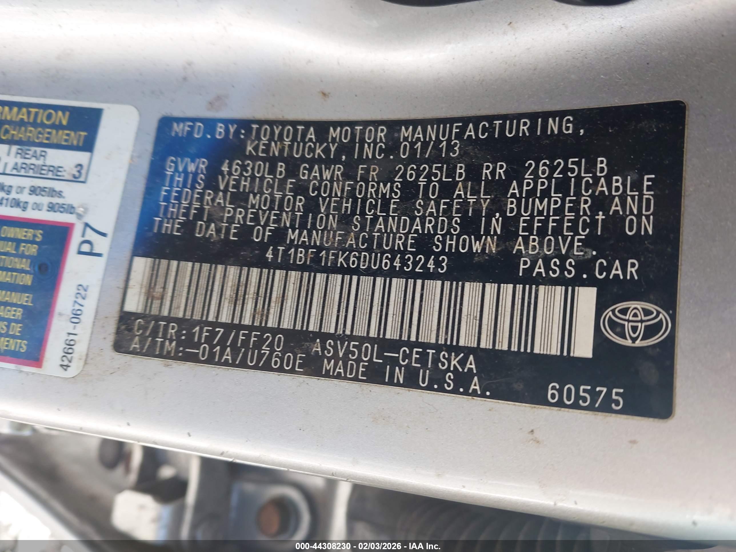 TOYOTA CAMRY image 9