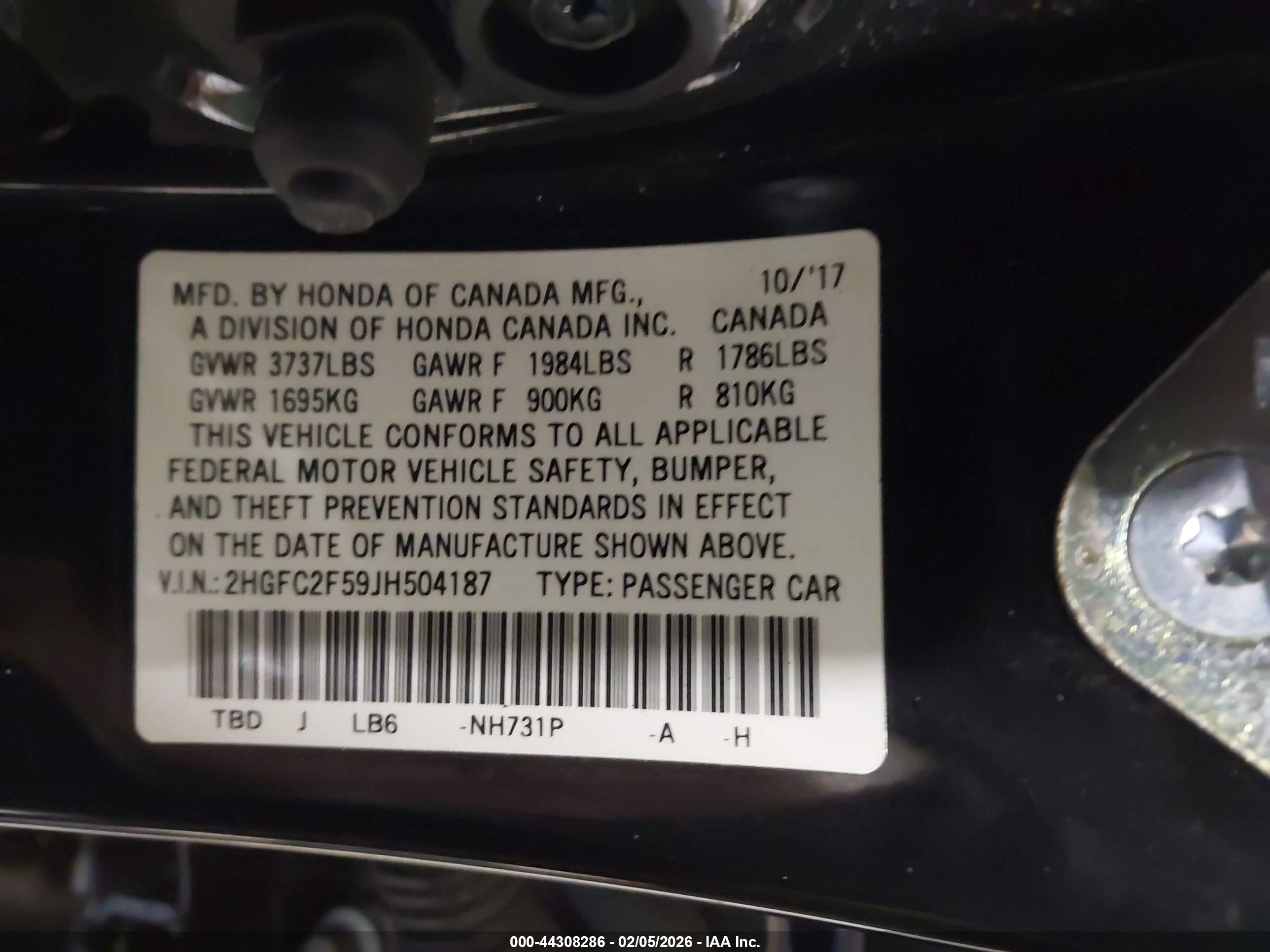 HONDA CIVIC image 9