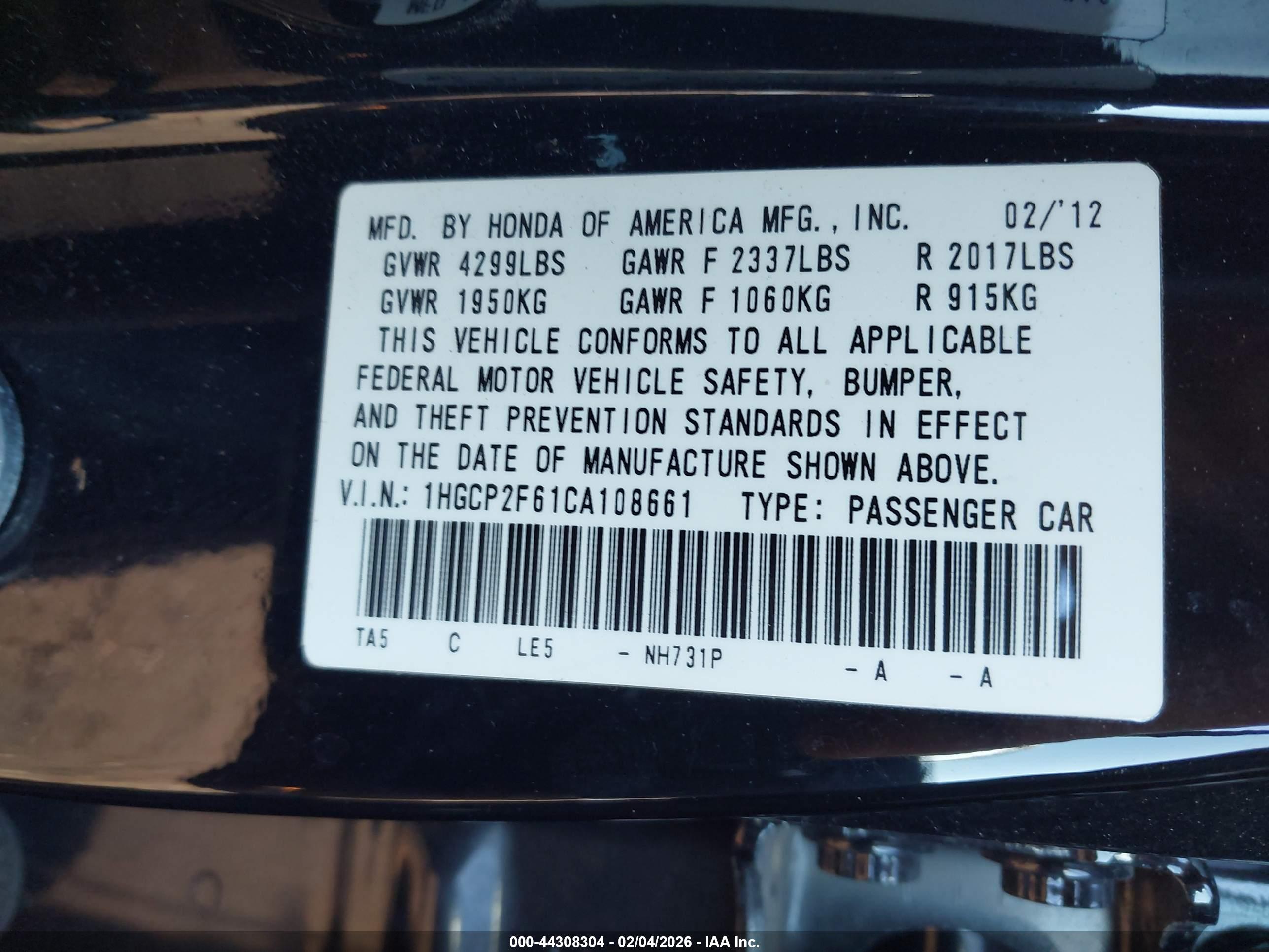 HONDA ACCORD image 9