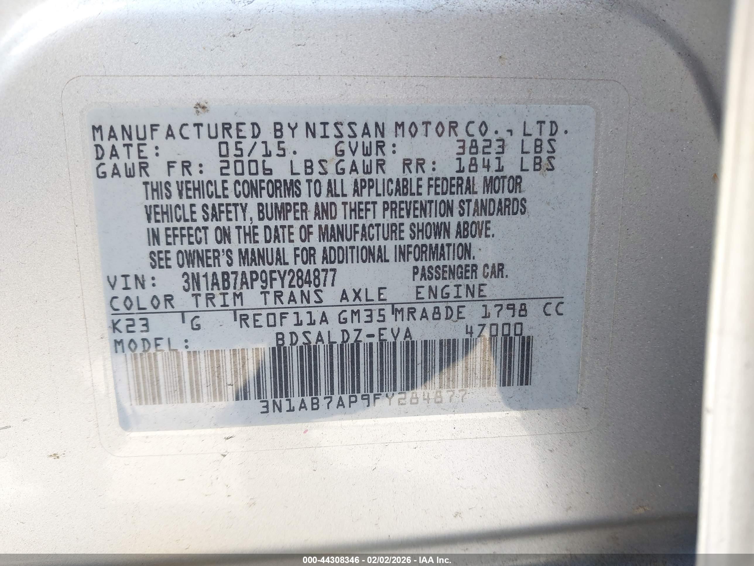NISSAN SENTRA image 9