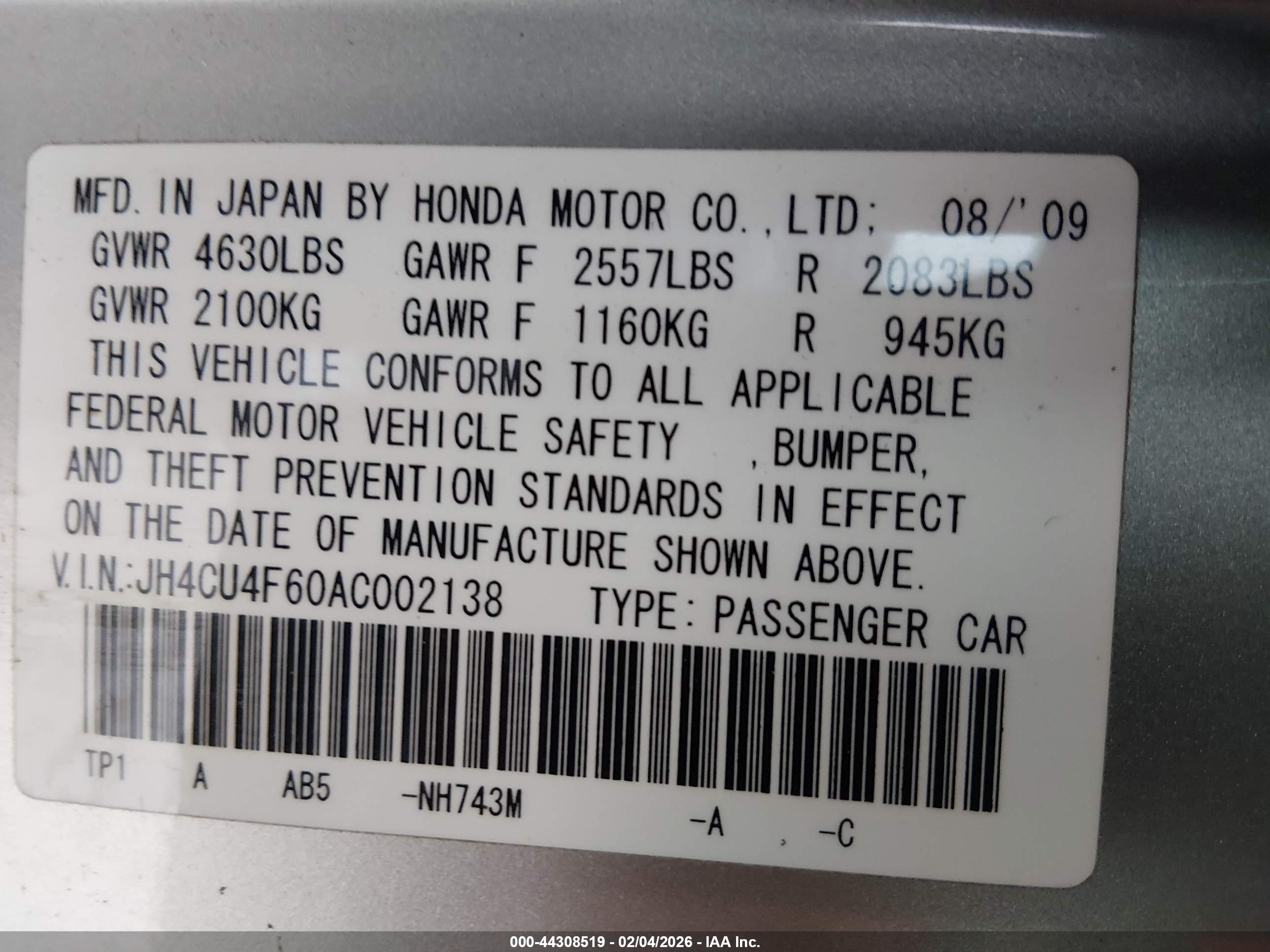ACURA TSX image 9