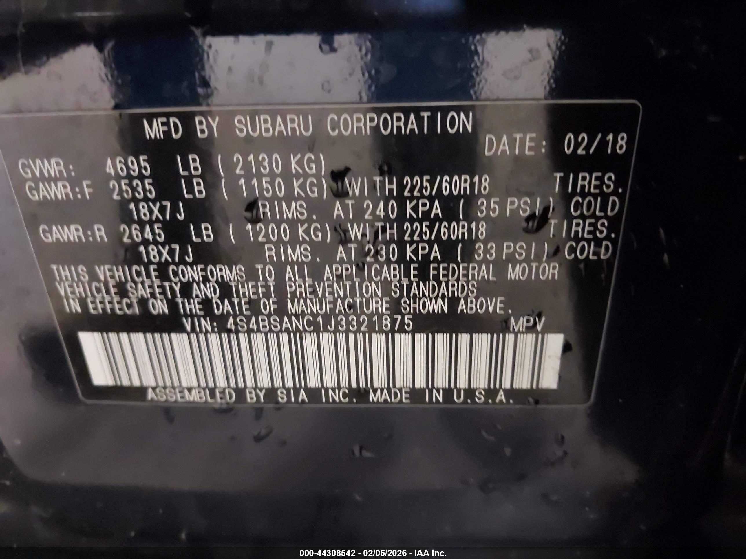 SUBARU OUTBACK image 9