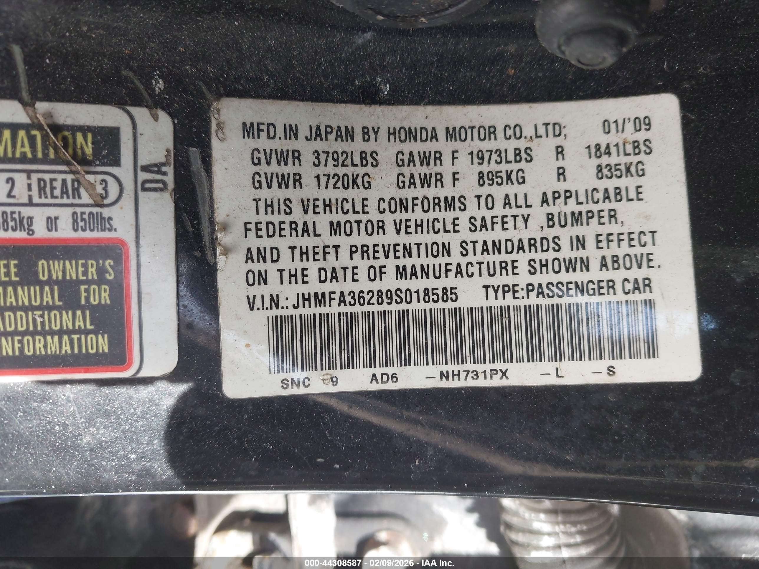 HONDA CIVIC image 9