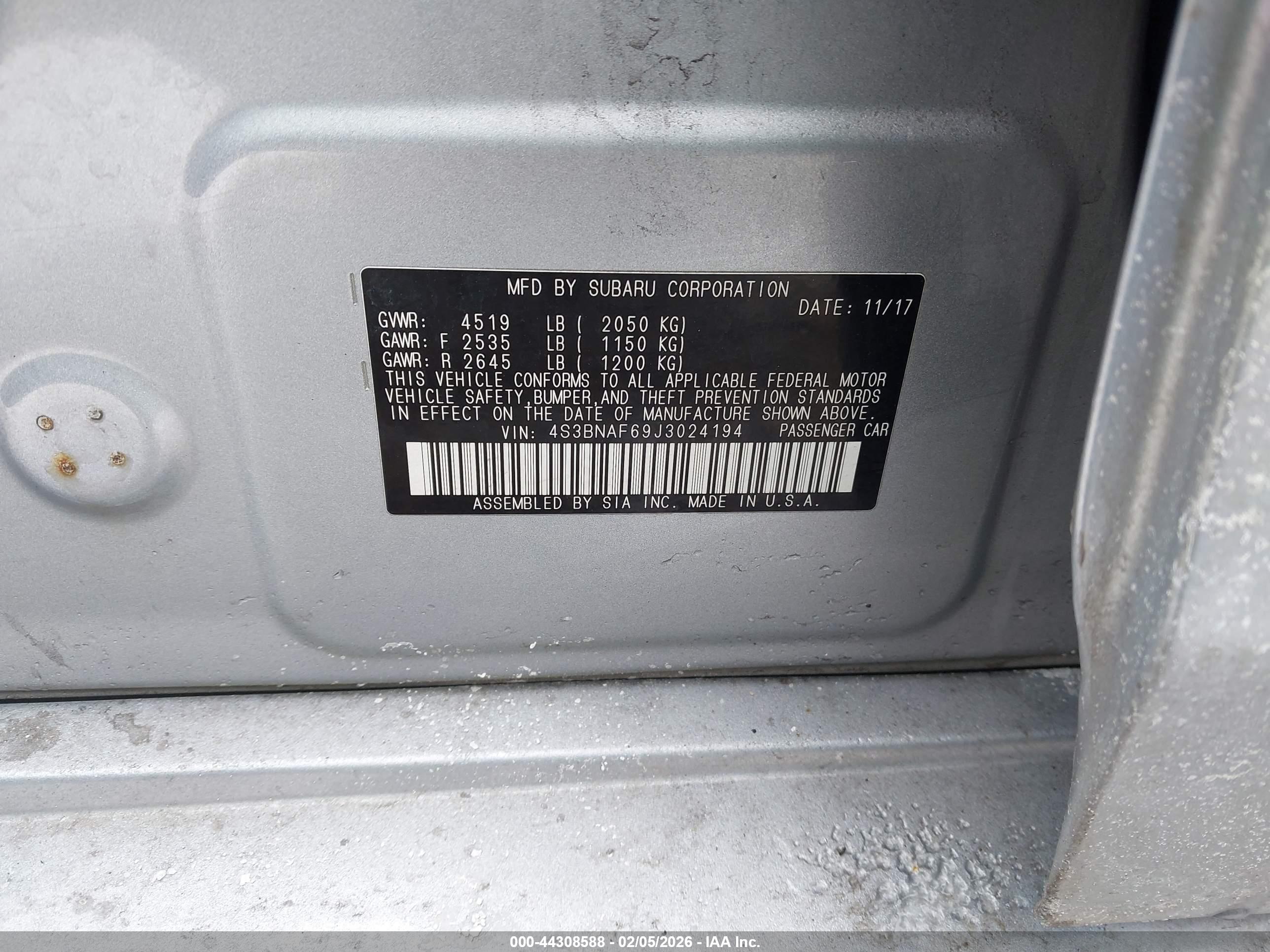 SUBARU LEGACY image 9