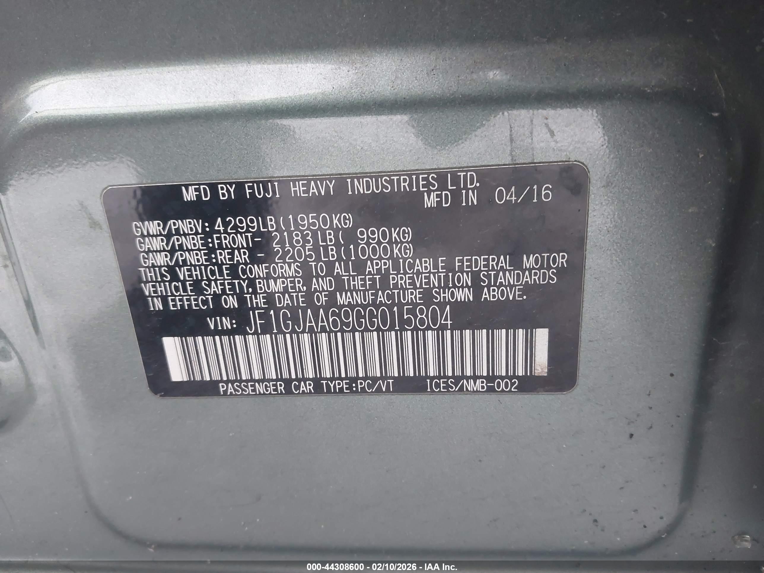 SUBARU IMPREZA image 9