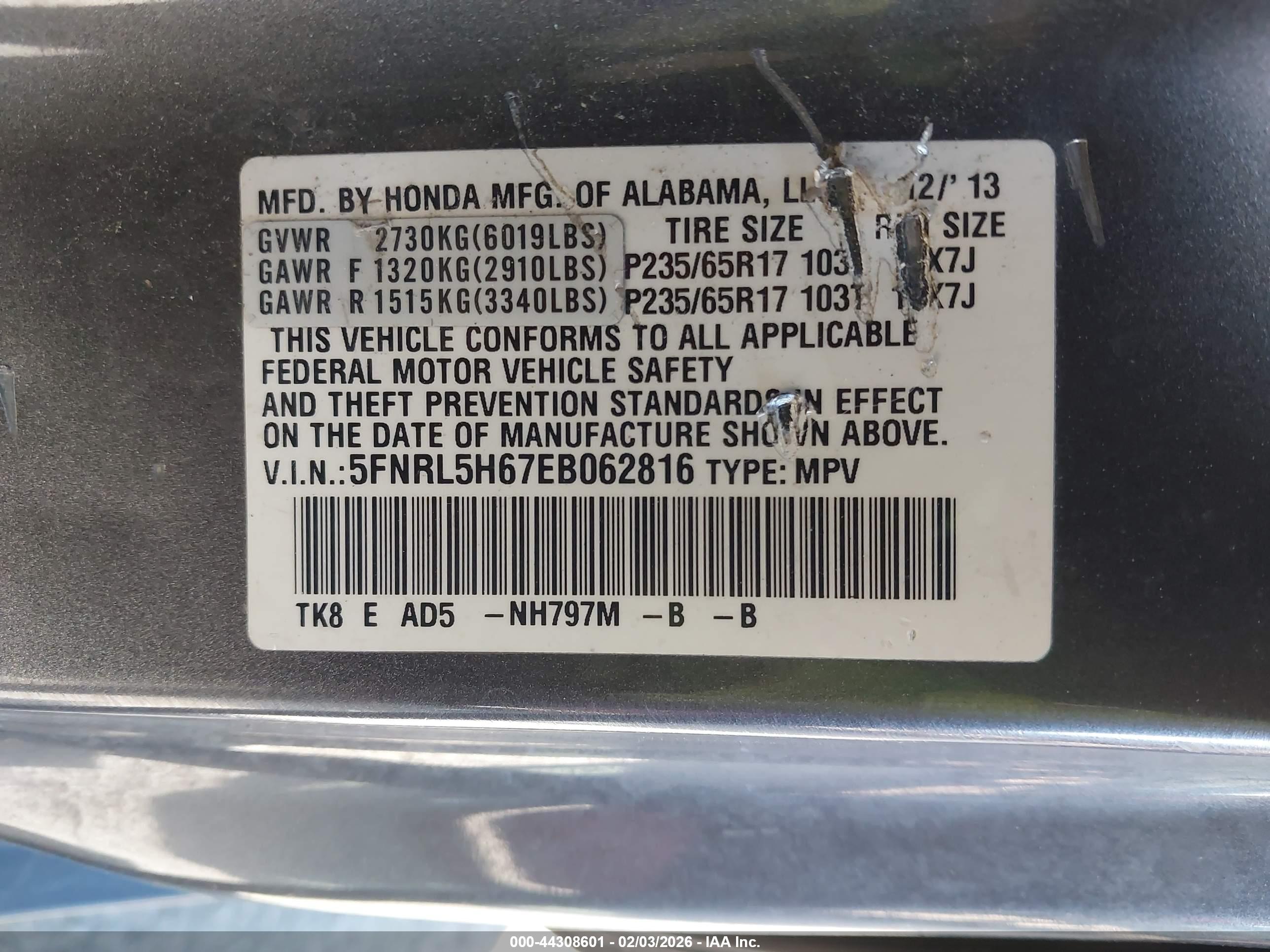 HONDA ODYSSEY image 9