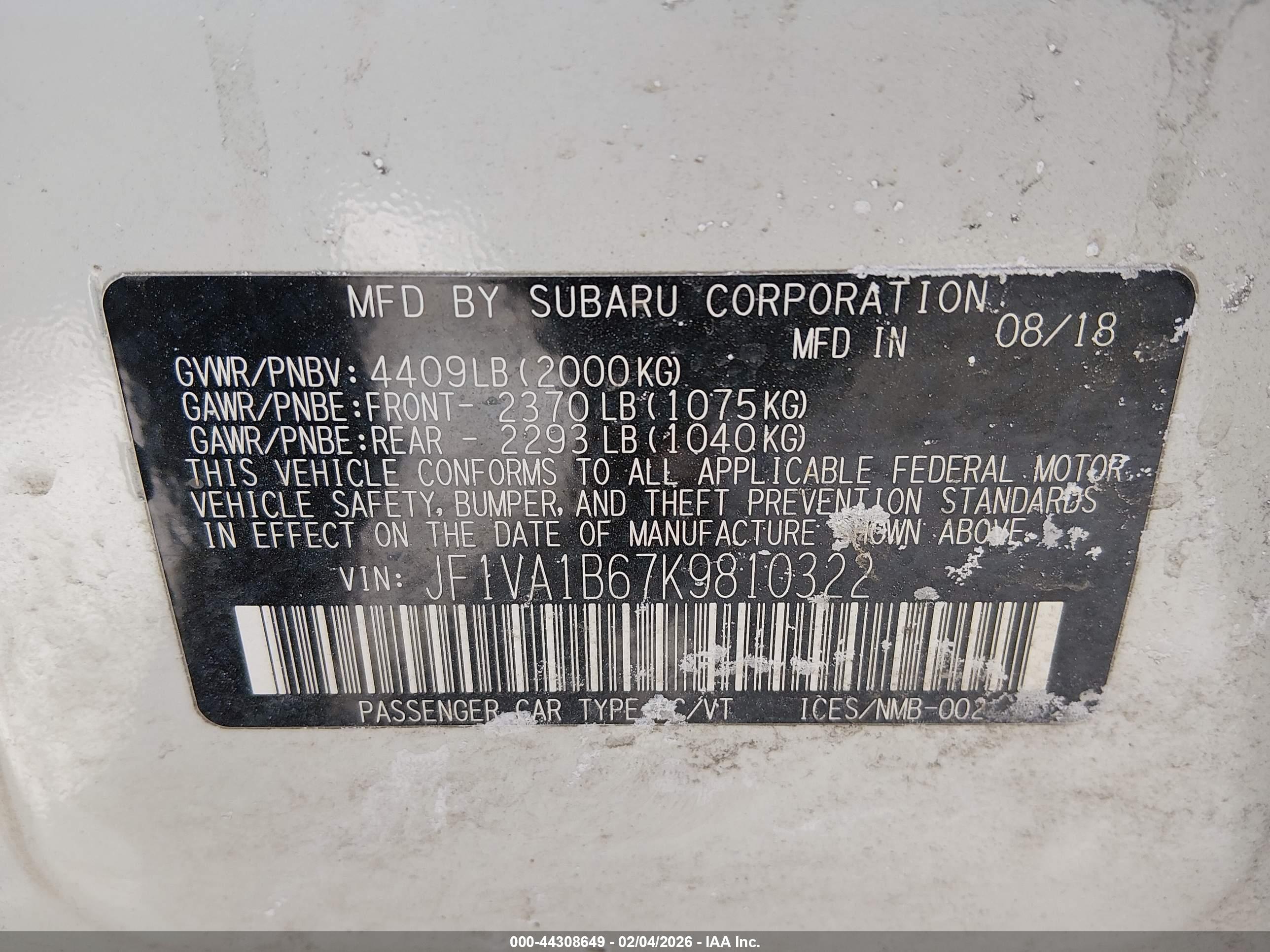 SUBARU WRX image 9
