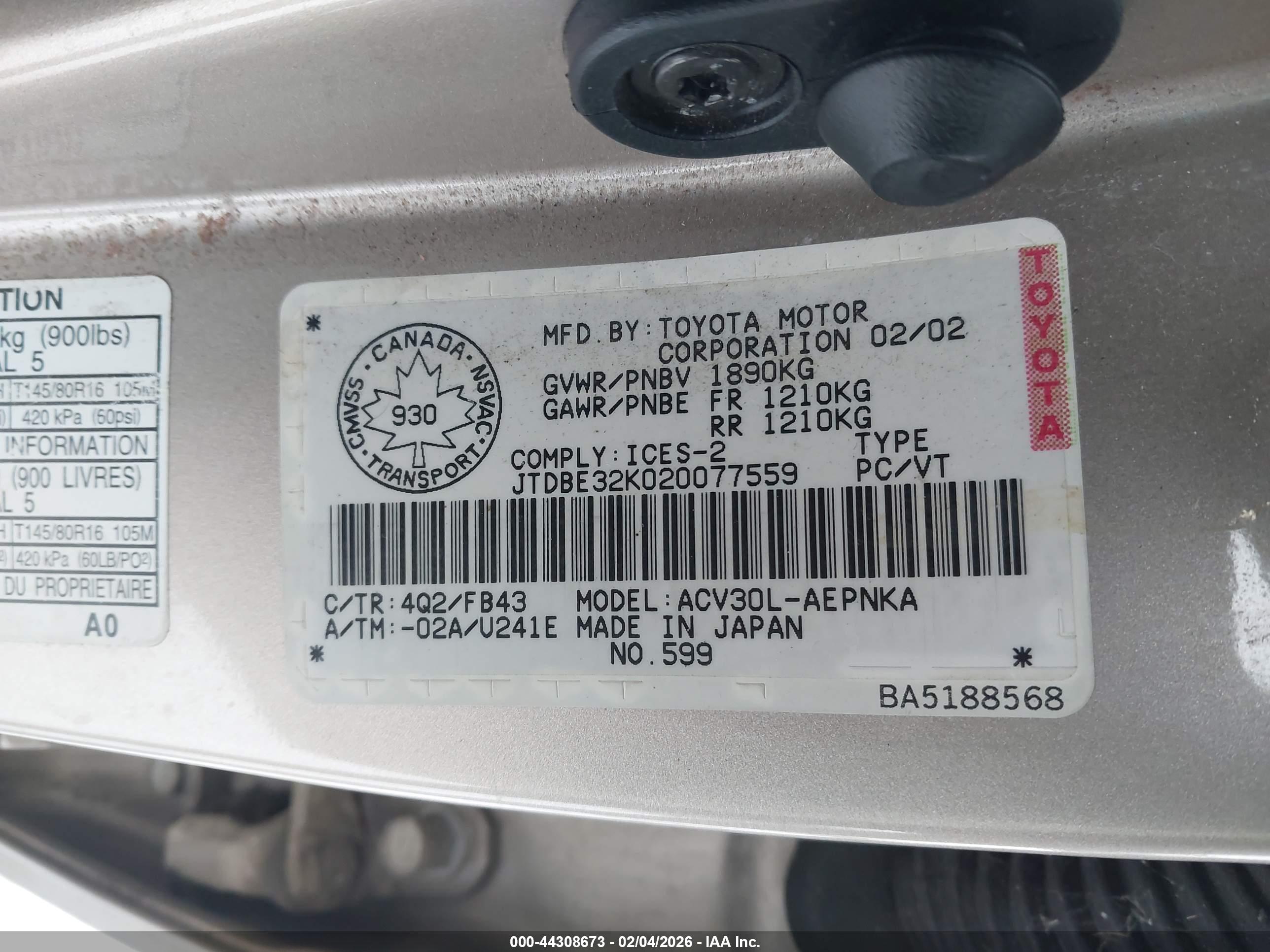 TOYOTA CAMRY image 9